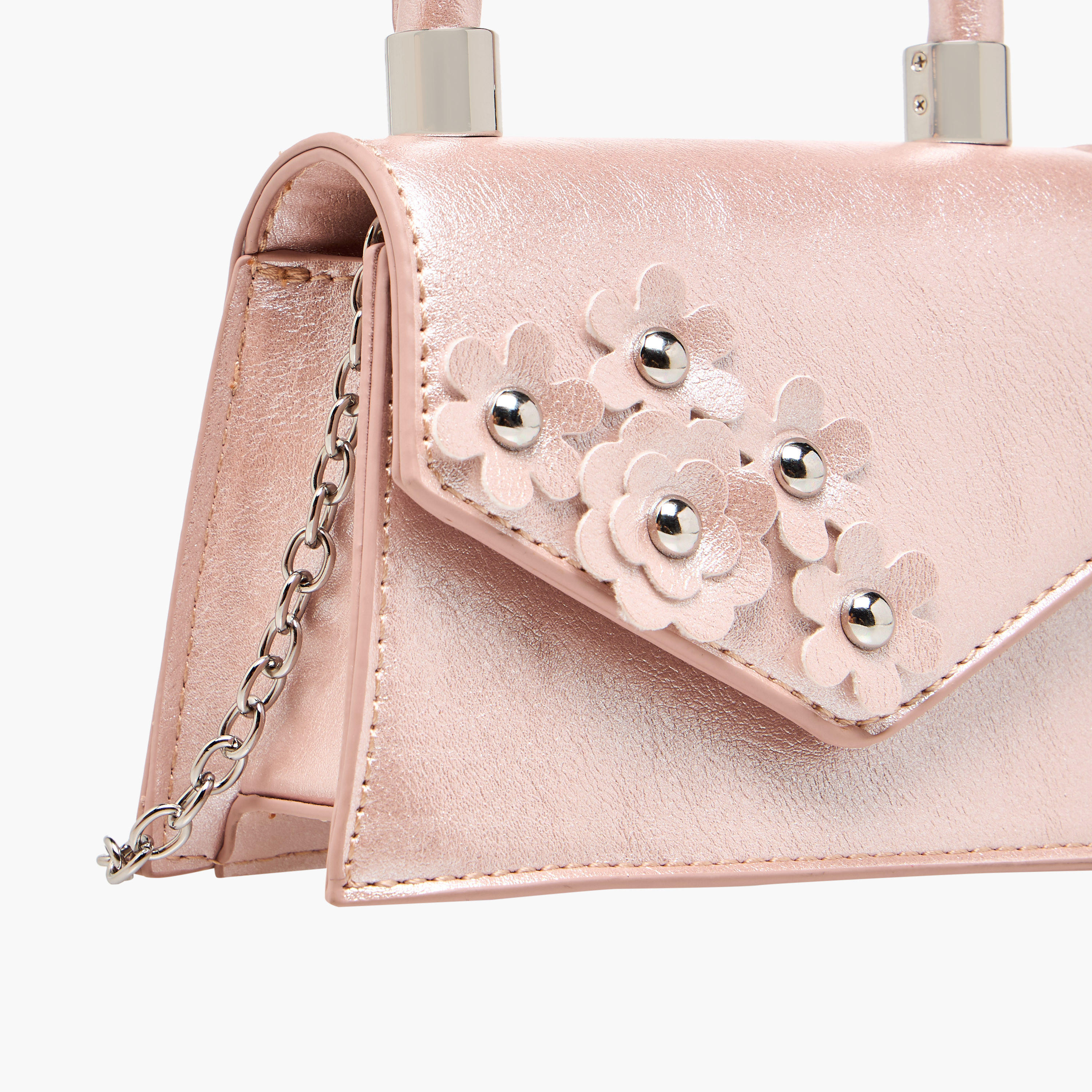 Flora Bella Floral Accent Crossbody Bag with Chain Strap-girls-accessories-bags-image-5