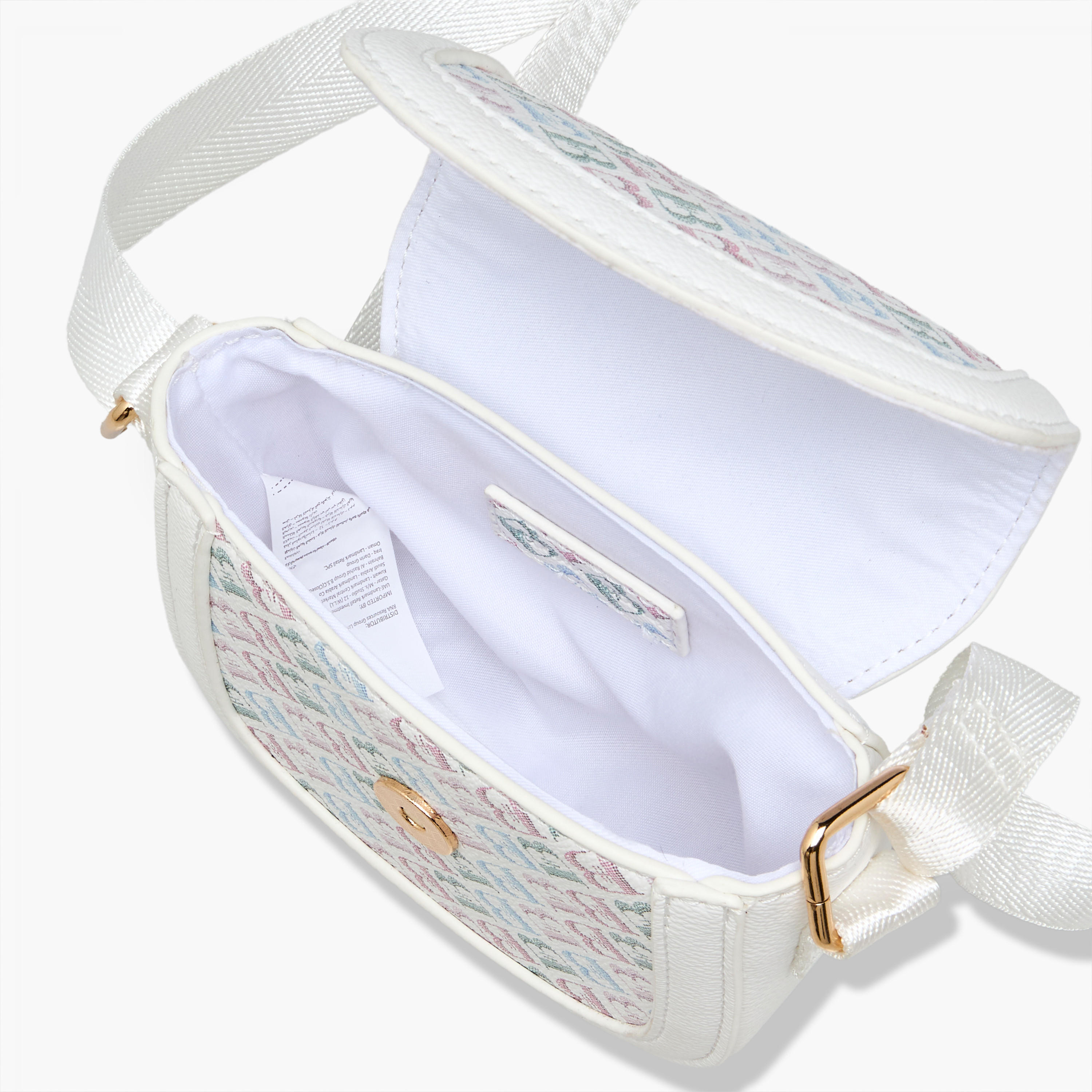 Flora Bella Monogram Print Crossbody Bag with Adjustable Strap-girls-accessories-bags-image-7