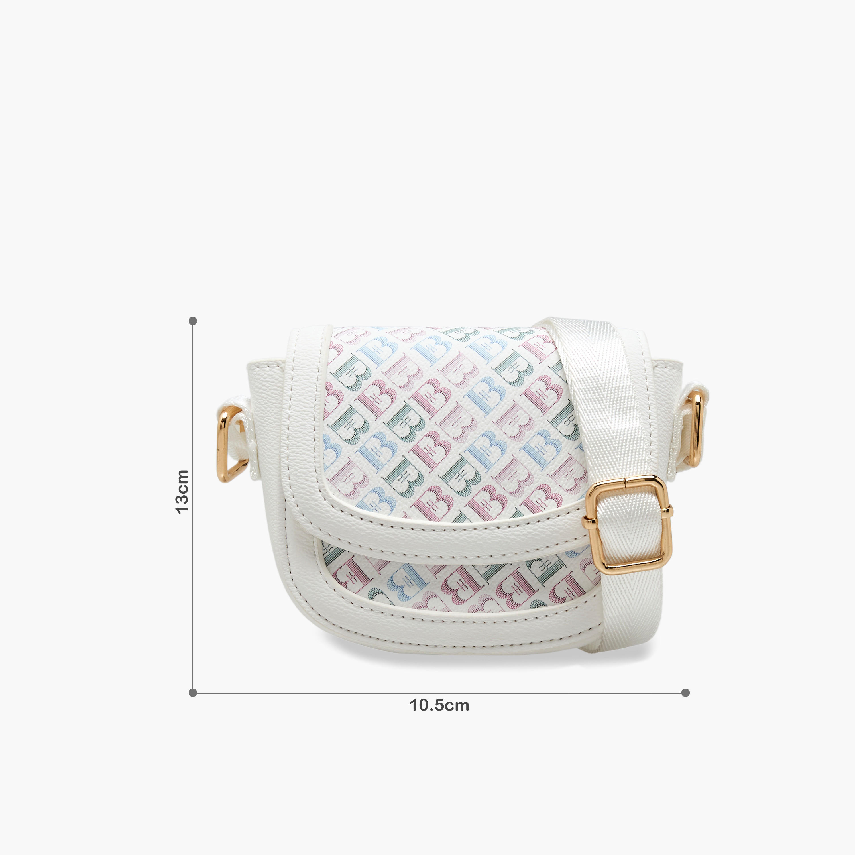 Flora Bella Monogram Print Crossbody Bag with Adjustable Strap-girls-accessories-bags-image-8