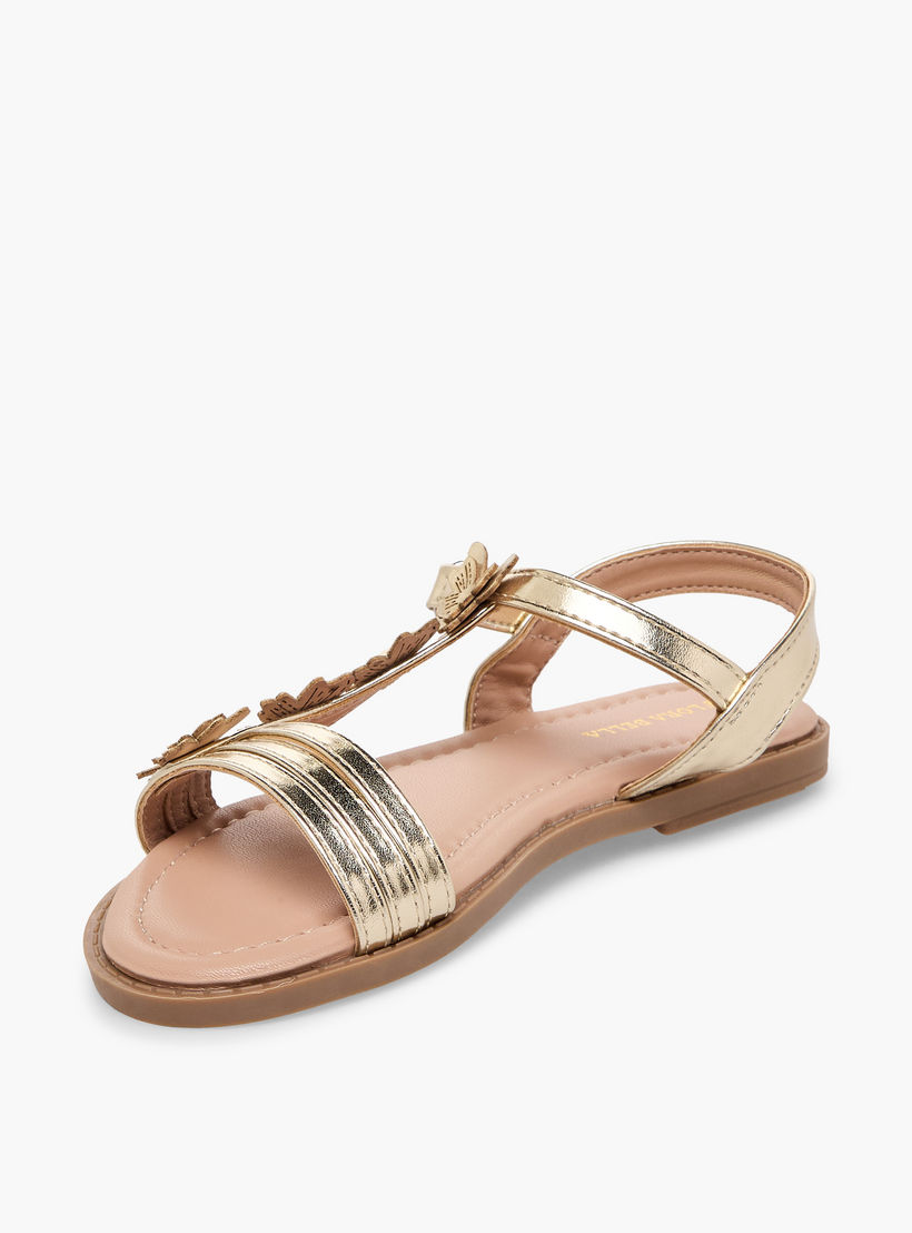 Flora Bella Girls Floral Applique Hook & Loop Sandals-girls-shoes-sandals-image-4