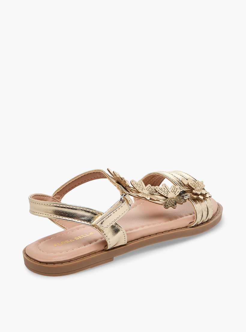 Flora Bella Girls Floral Applique Hook & Loop Sandals-girls-shoes-sandals-image-6