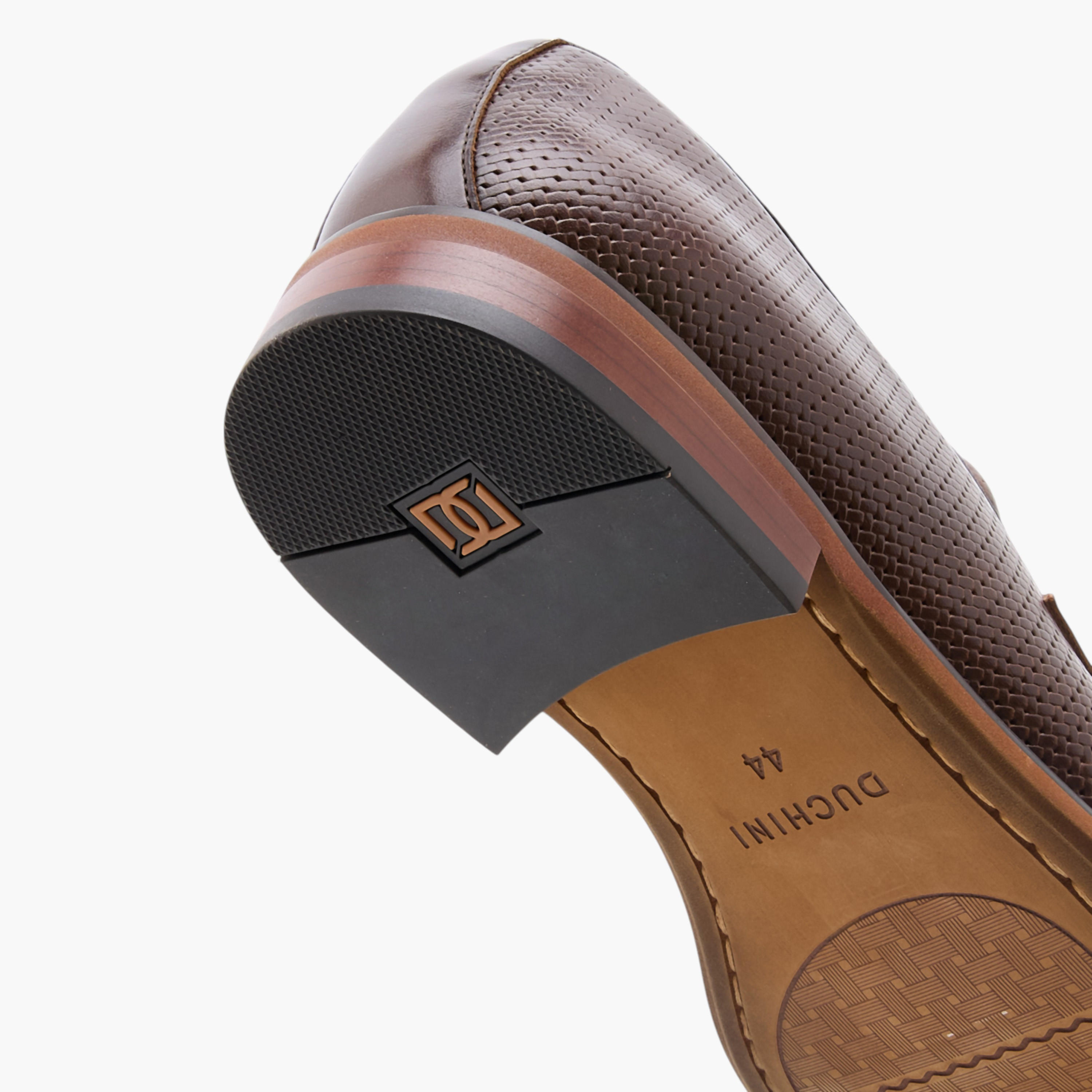 Duchini Men's Textured Slip-On Loafers-men-shoes-loafersandmoccasins-image-6
