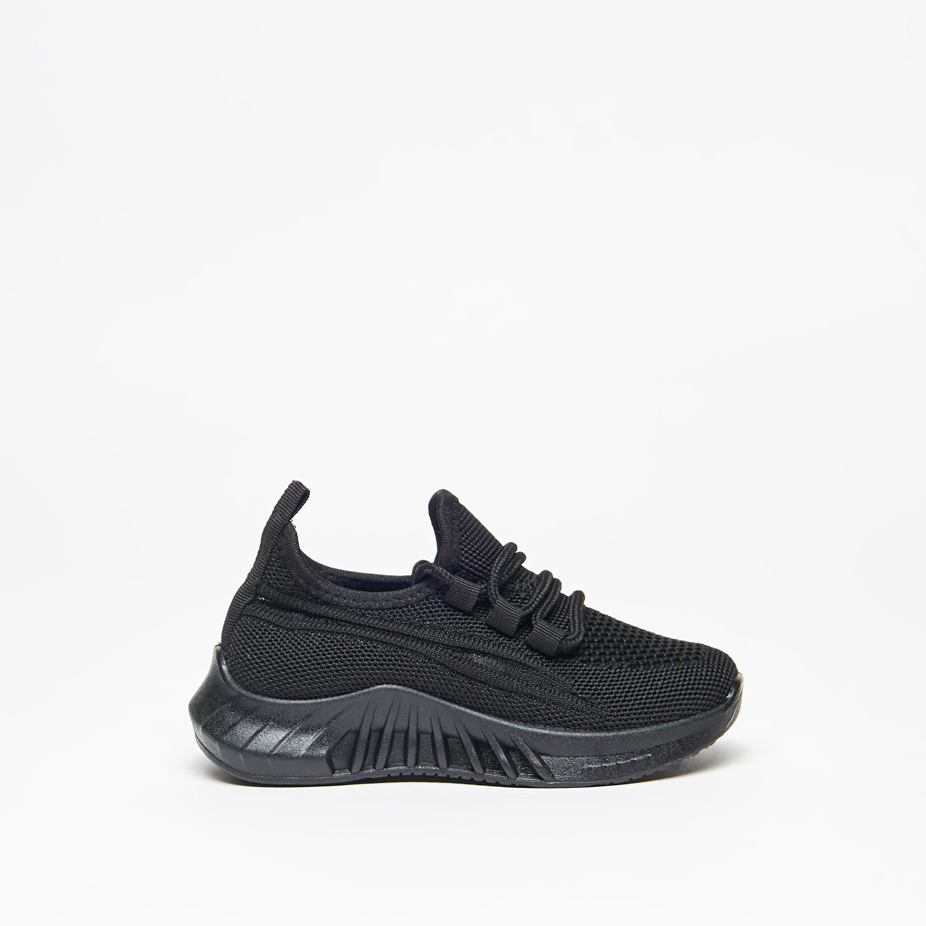 Girls Textured Lace-Up Walking Shoes-girls-shoes-sports-image-3