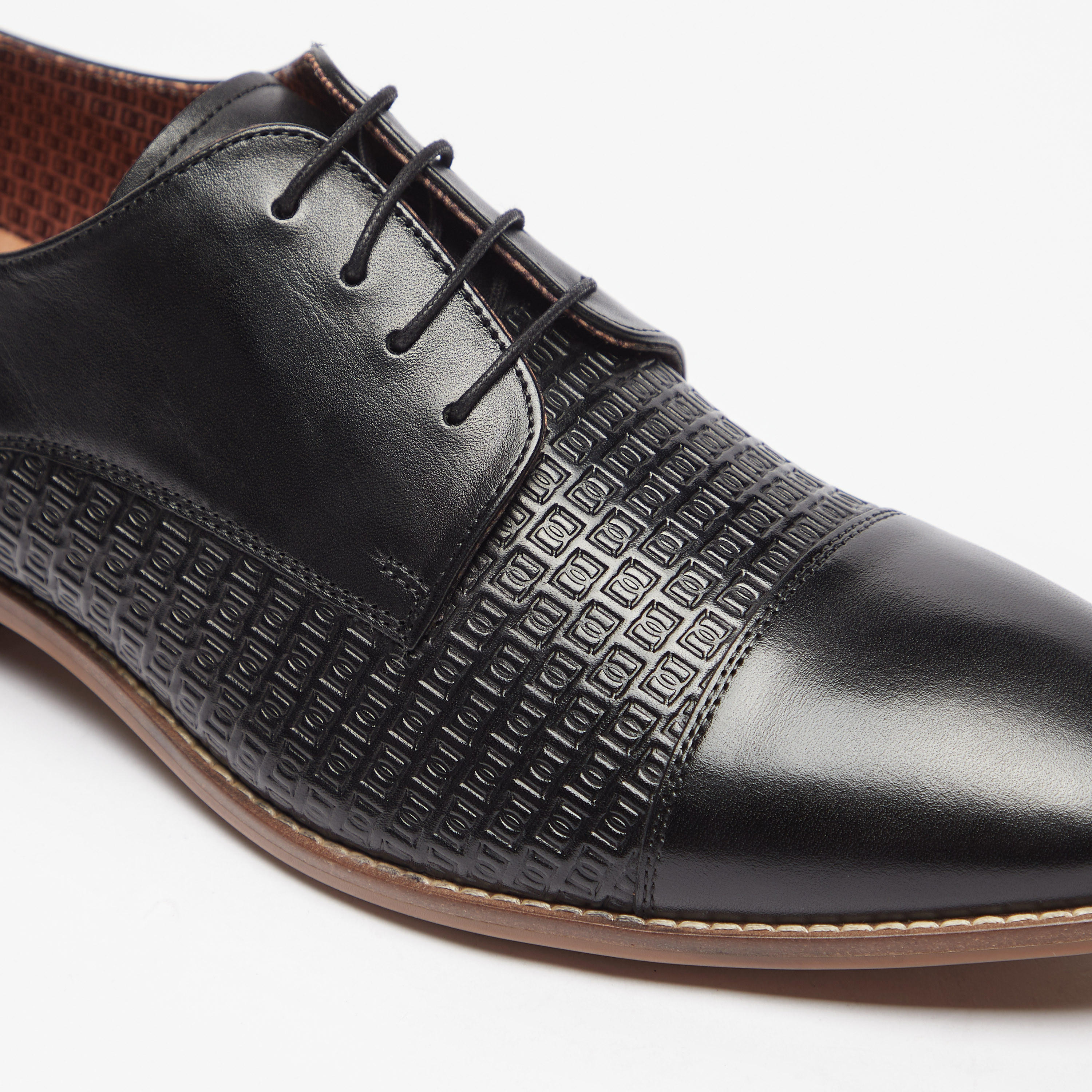 Duchini Men's Leather Lace-Up Derby Shoes-men-shoes-formalshoes-image-7