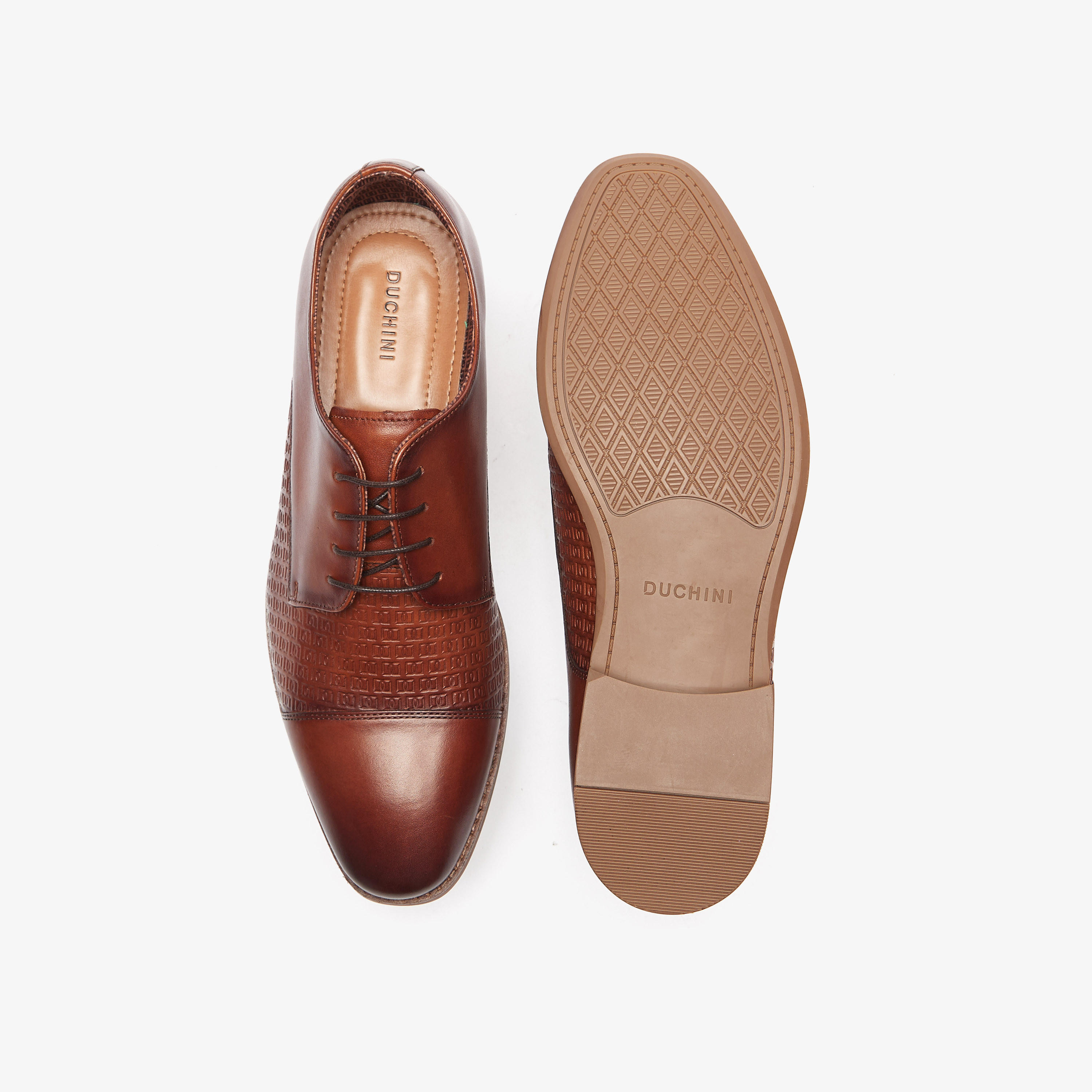 Duchini Men's Leather Lace-Up Derby Shoes-men-shoes-formalshoes-image-5