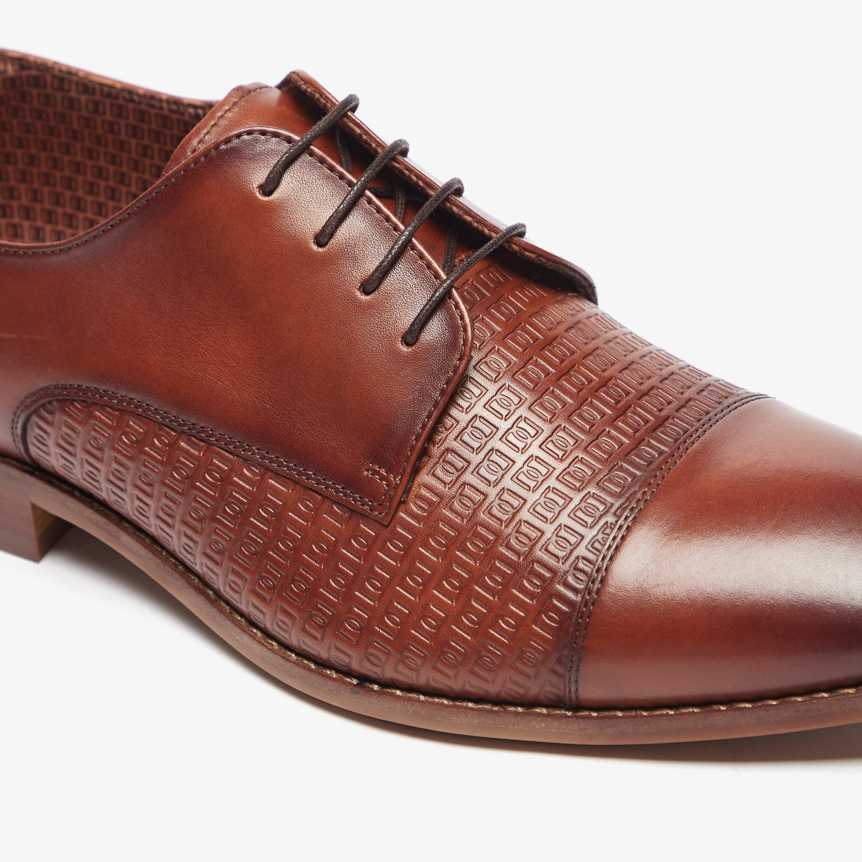 Duchini Men's Leather Lace-Up Derby Shoes-men-shoes-formalshoes-image-7