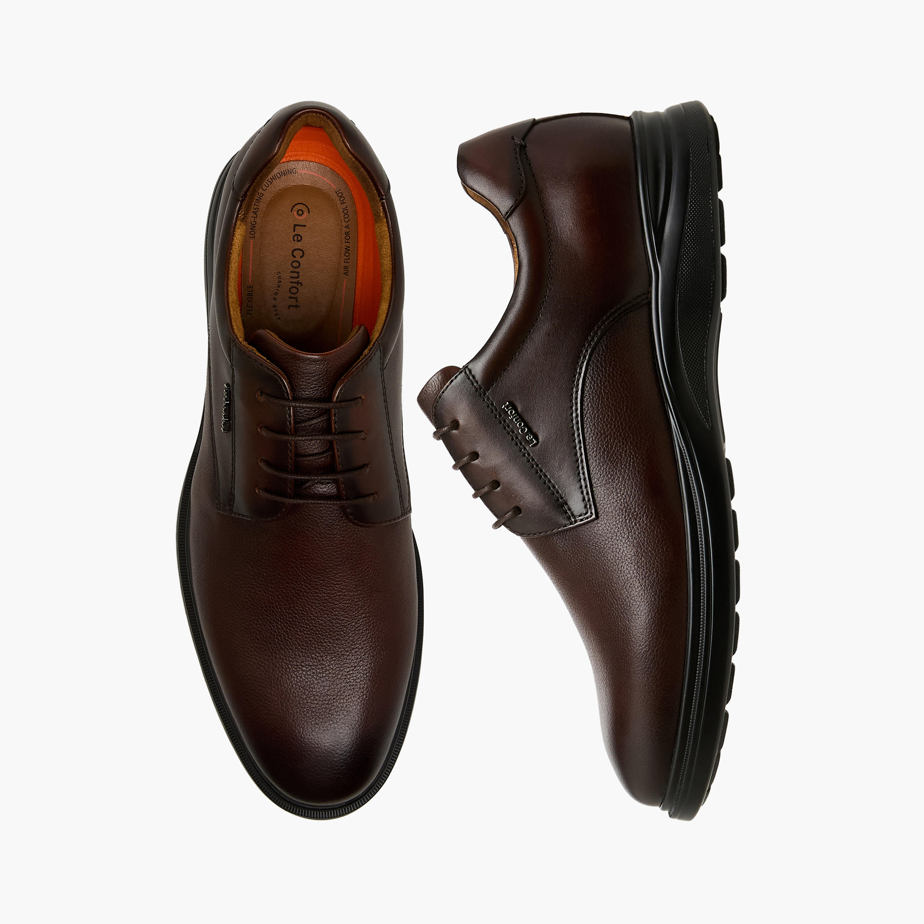 Le Confort Men Genuine Leather Lace-Up Derby Shoes-men-shoes-formalshoes-image-1