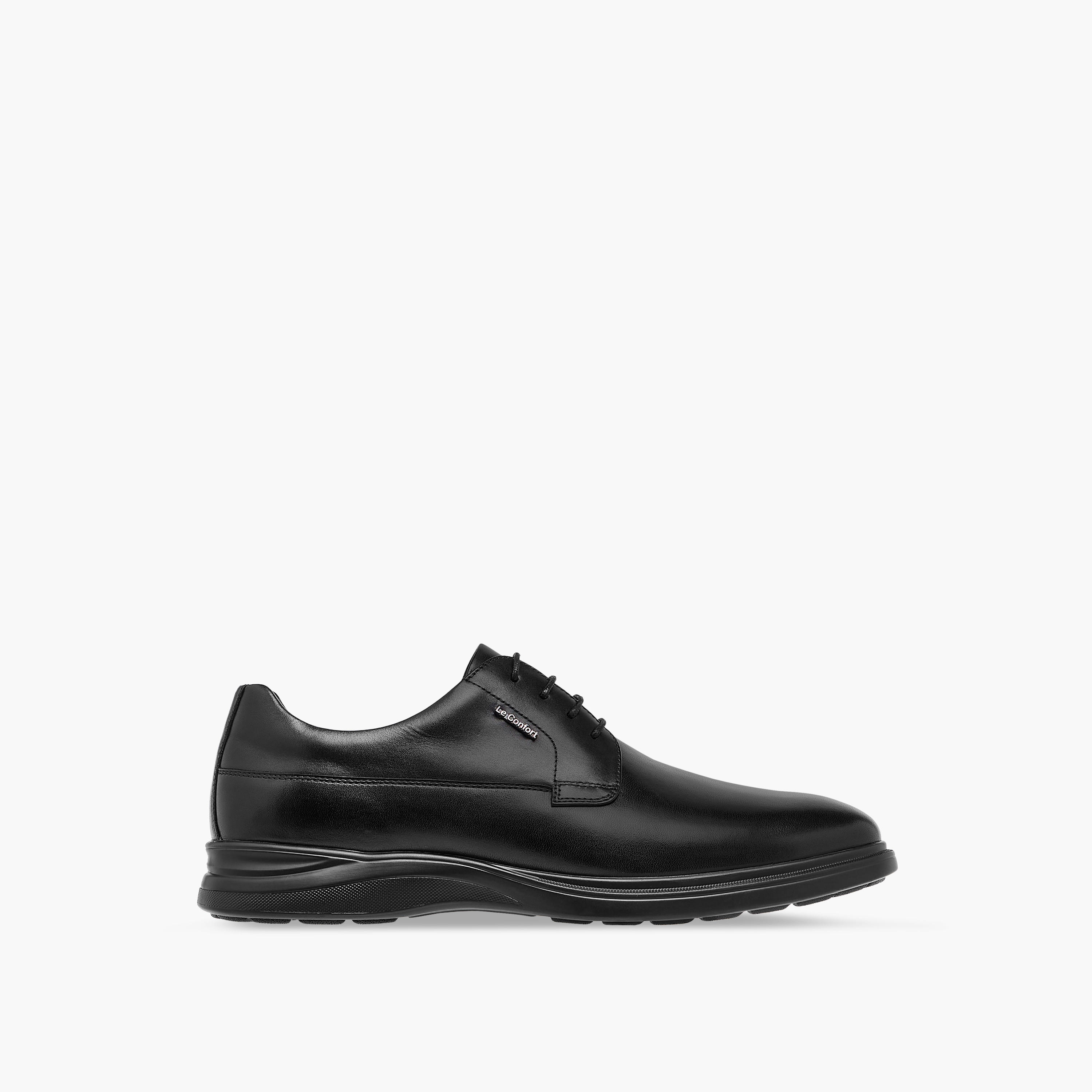 Le Confort Solid Derby Shoes with Lace-Up Closure-men-shoes-formalshoes-image-4