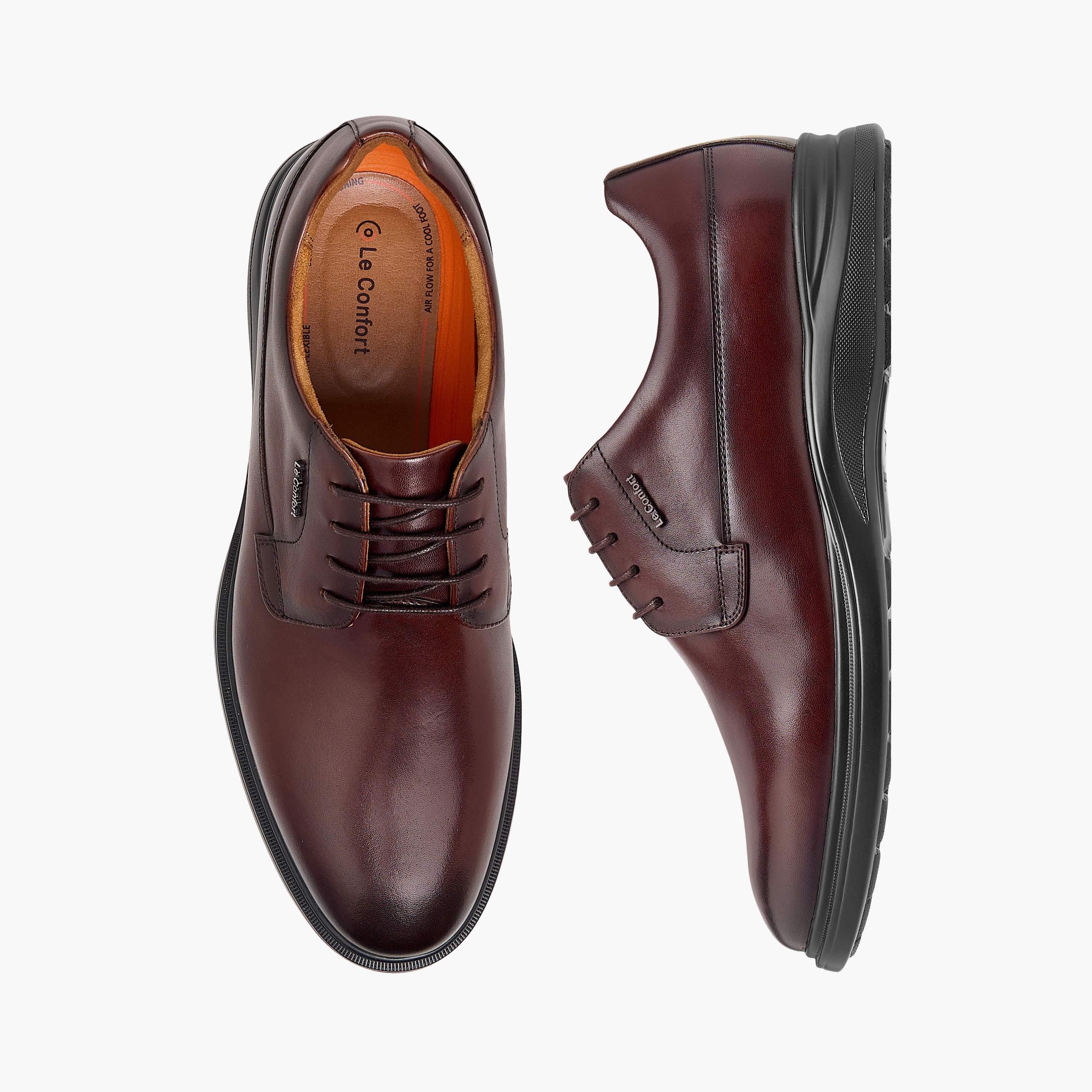 حذاء ديربي سادة برباط إغلاق من لو كونفورت-men-shoes-formalshoes-image-1