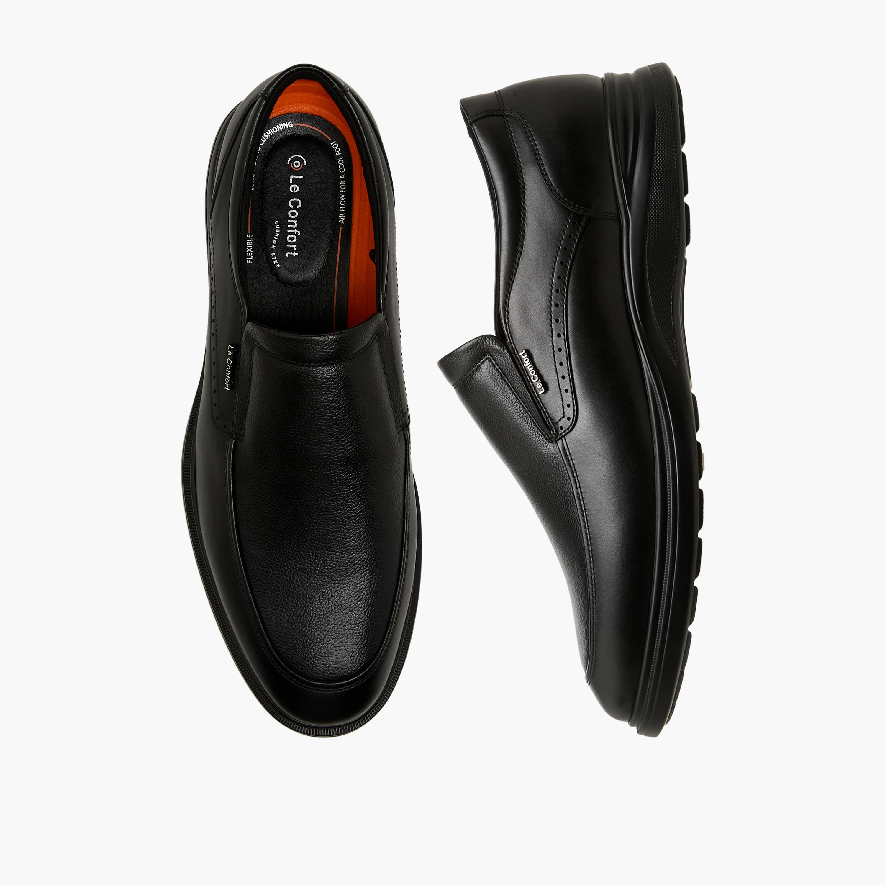 Le Confort Men Genuine Leather Slip-On Loafers-men-shoes-loafersandmoccasins-image-1