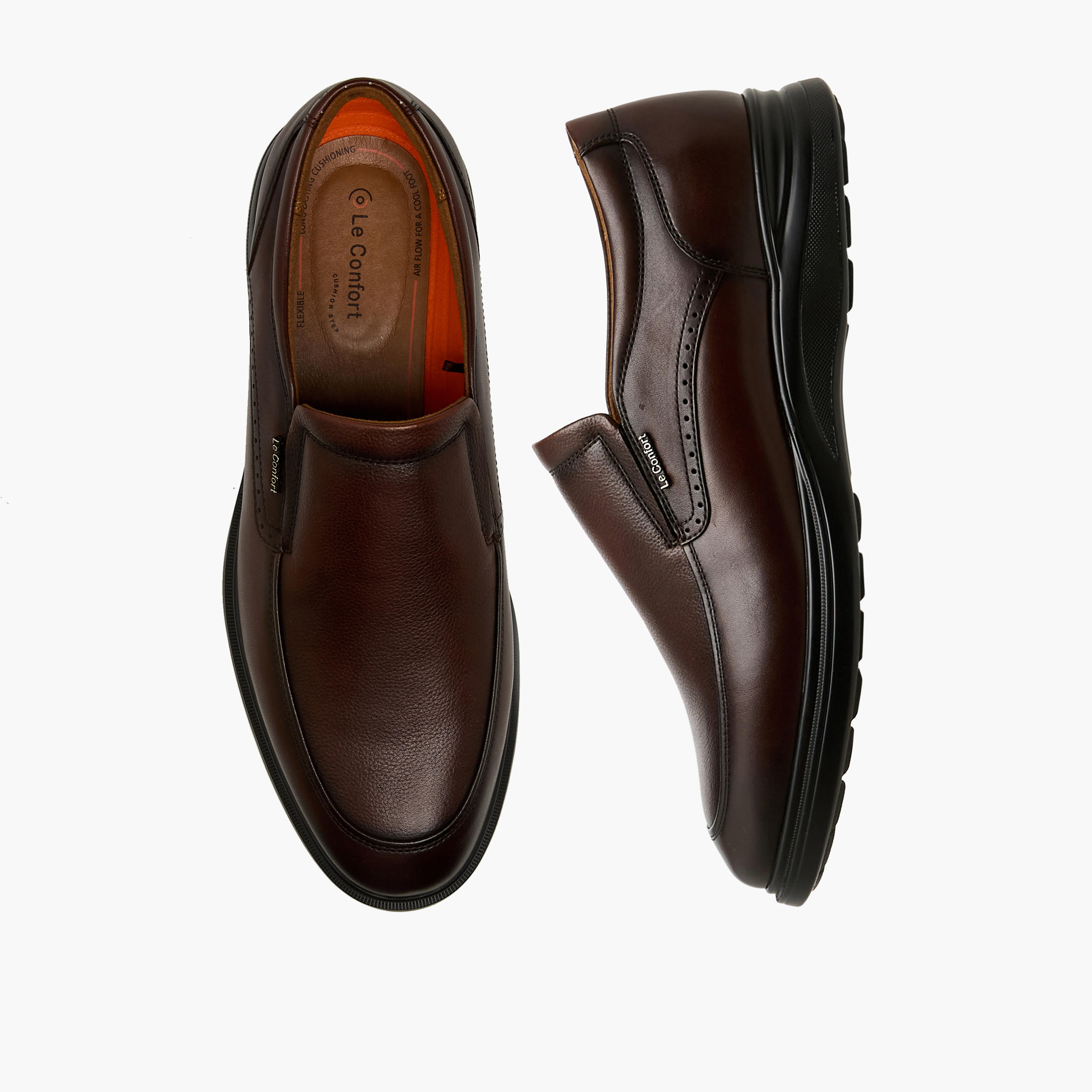 Le Confort Men Genuine Leather Slip-On Loafers-men-shoes-loafersandmoccasins-image-1