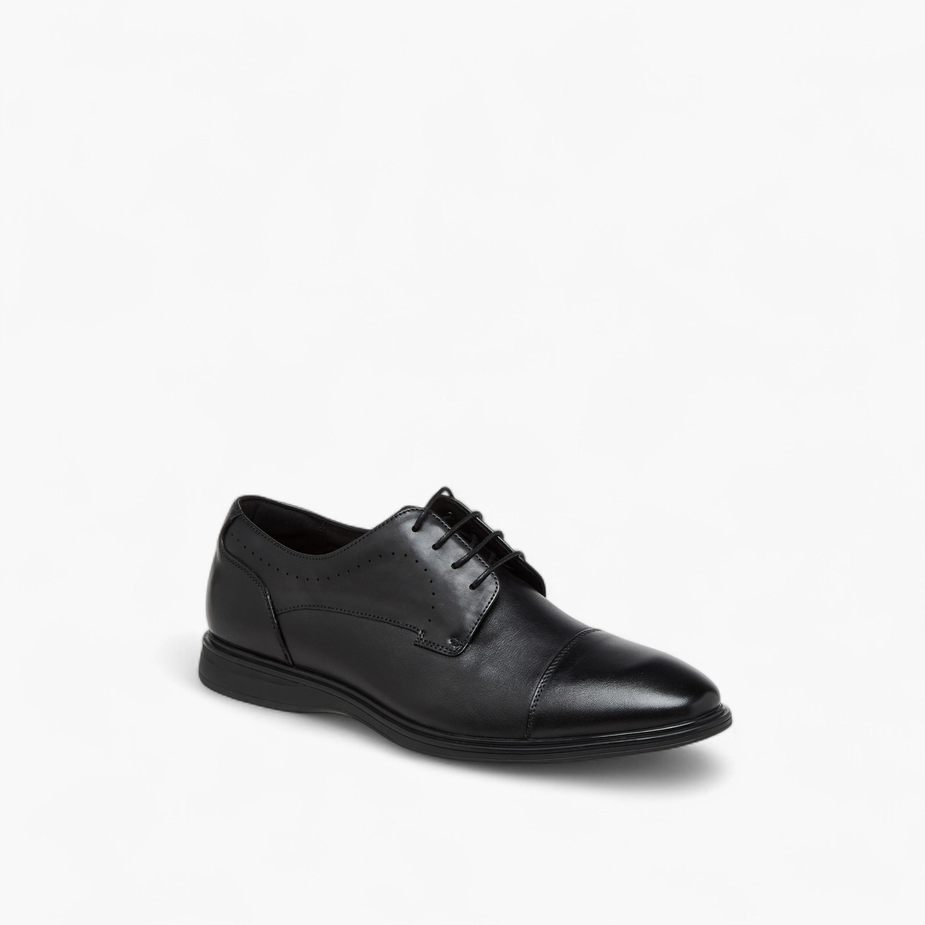 Le Confort Men Solid Lace-Up Leather Derby Shoes-men-shoes-formalshoes-image-2
