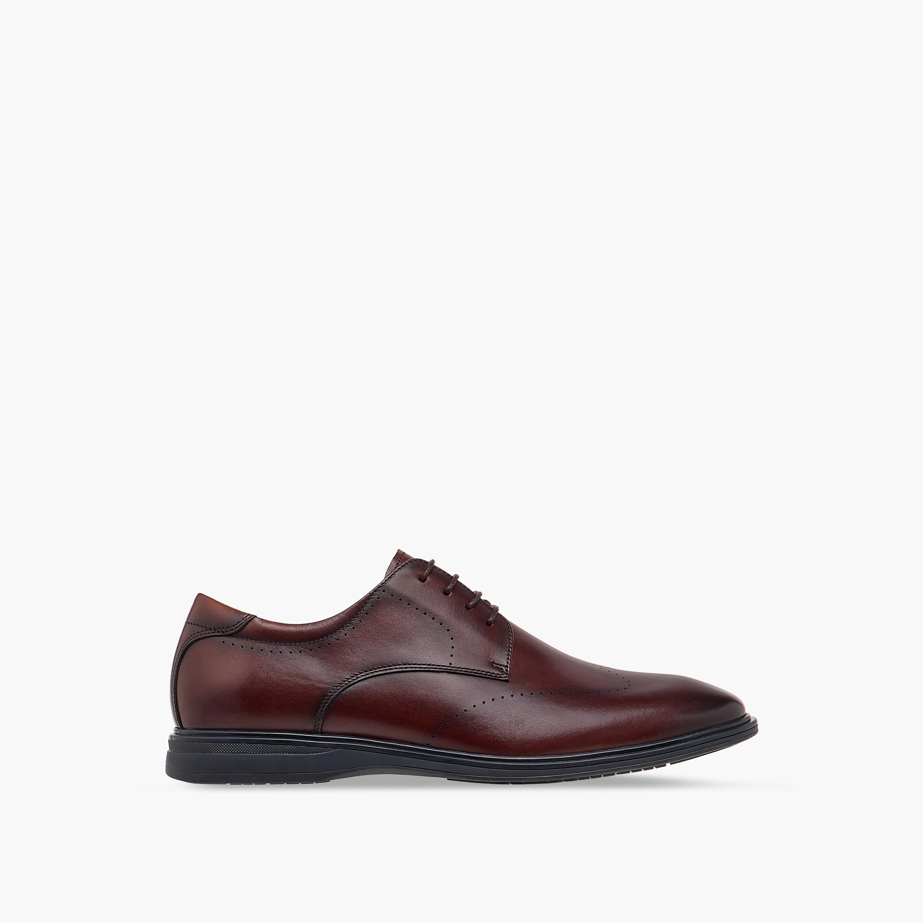 حذاء ديربي جلد سادة برباط من لو كونفورت -men-shoes-formalshoes-image-3