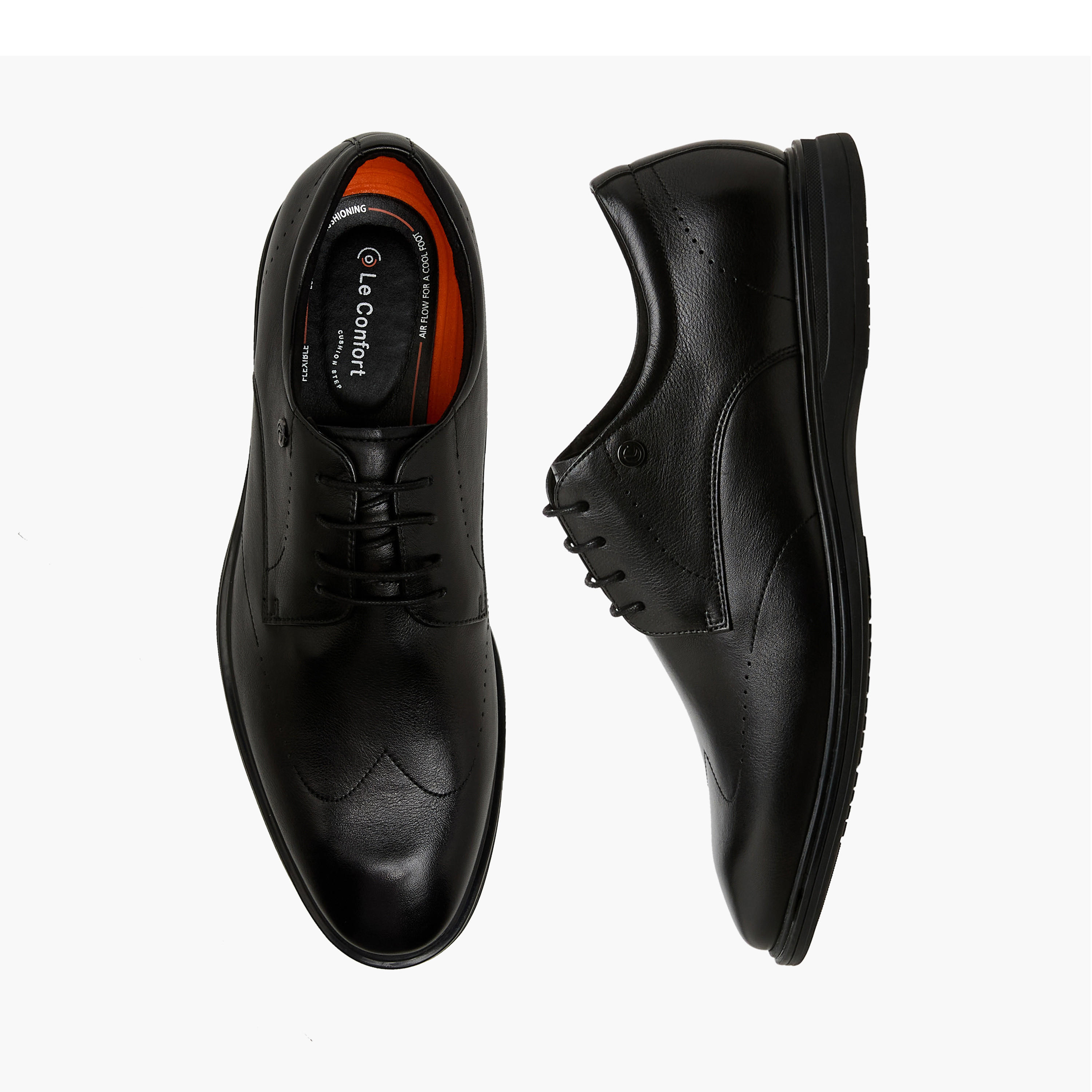Le Confort Men Genuine Leather Lace-Up Derby Shoes-men-shoes-formalshoes-image-1