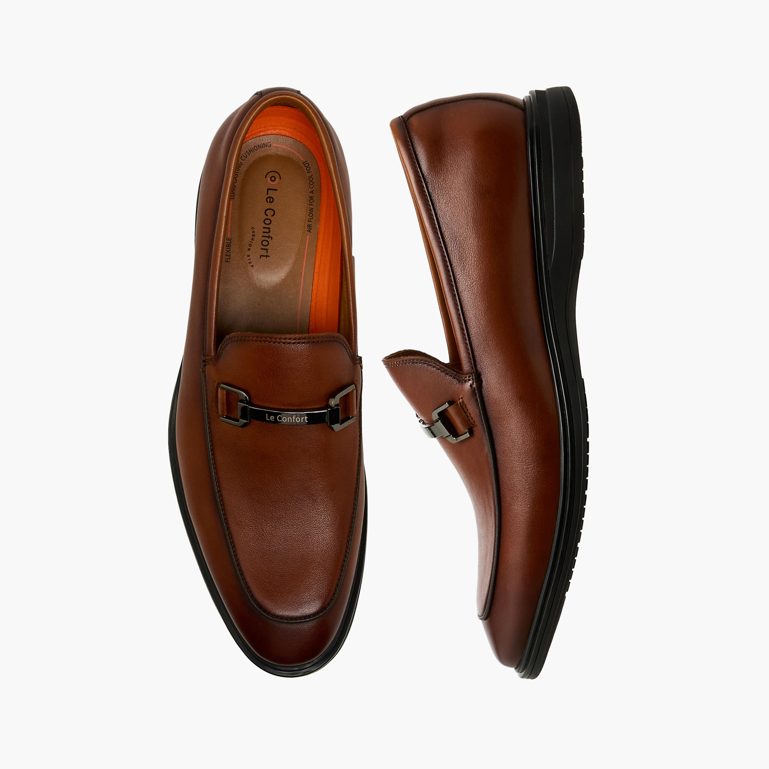 Le Confort Men Genuine Leather Slip-On Loafers-men-shoes-loafersandmoccasins-image-1