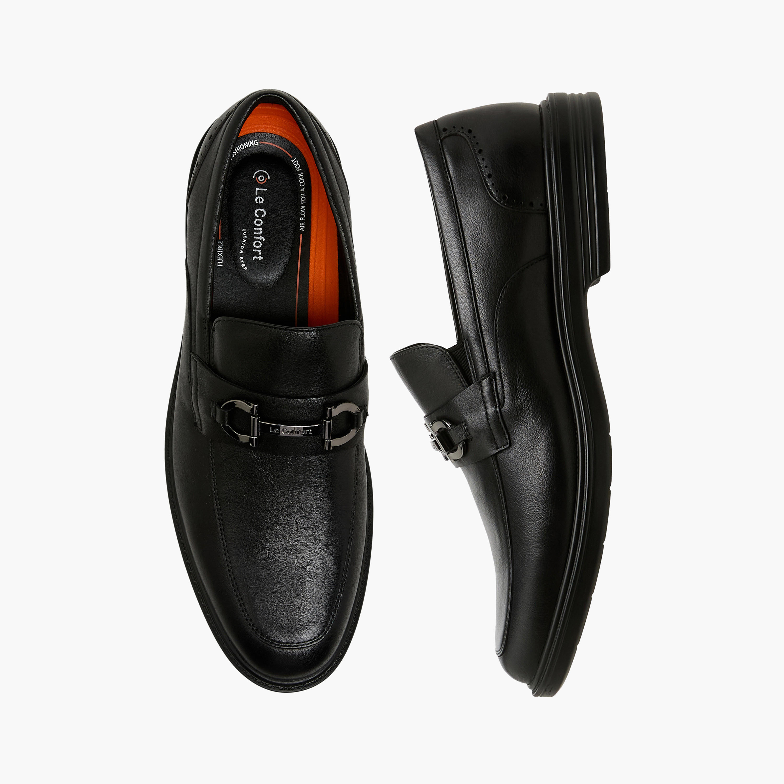 Le Confort Men Genuine Leather Slip-On Loafers-men-shoes-loafersandmoccasins-image-1