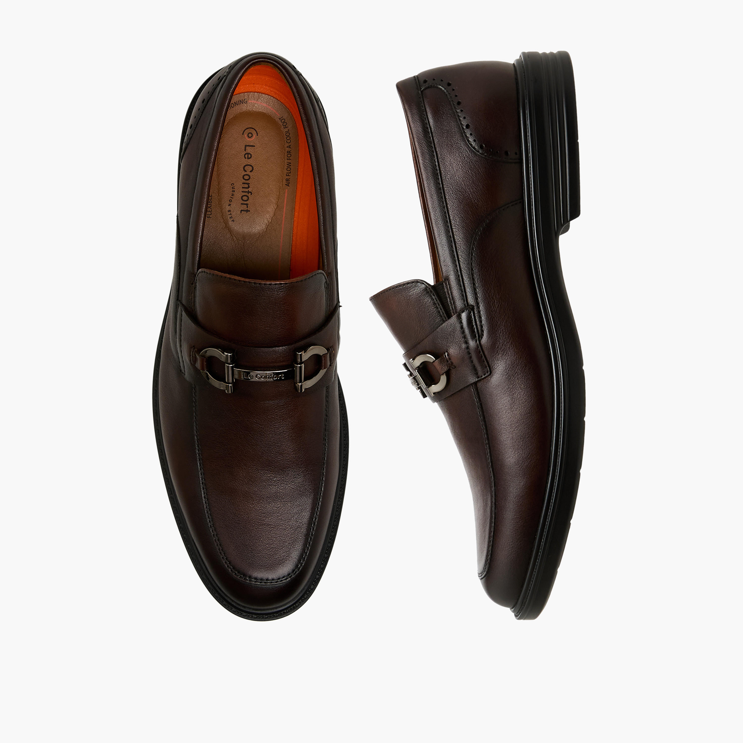 Le Confort Men Genuine Leather Slip-On Loafers-men-shoes-loafersandmoccasins-image-1