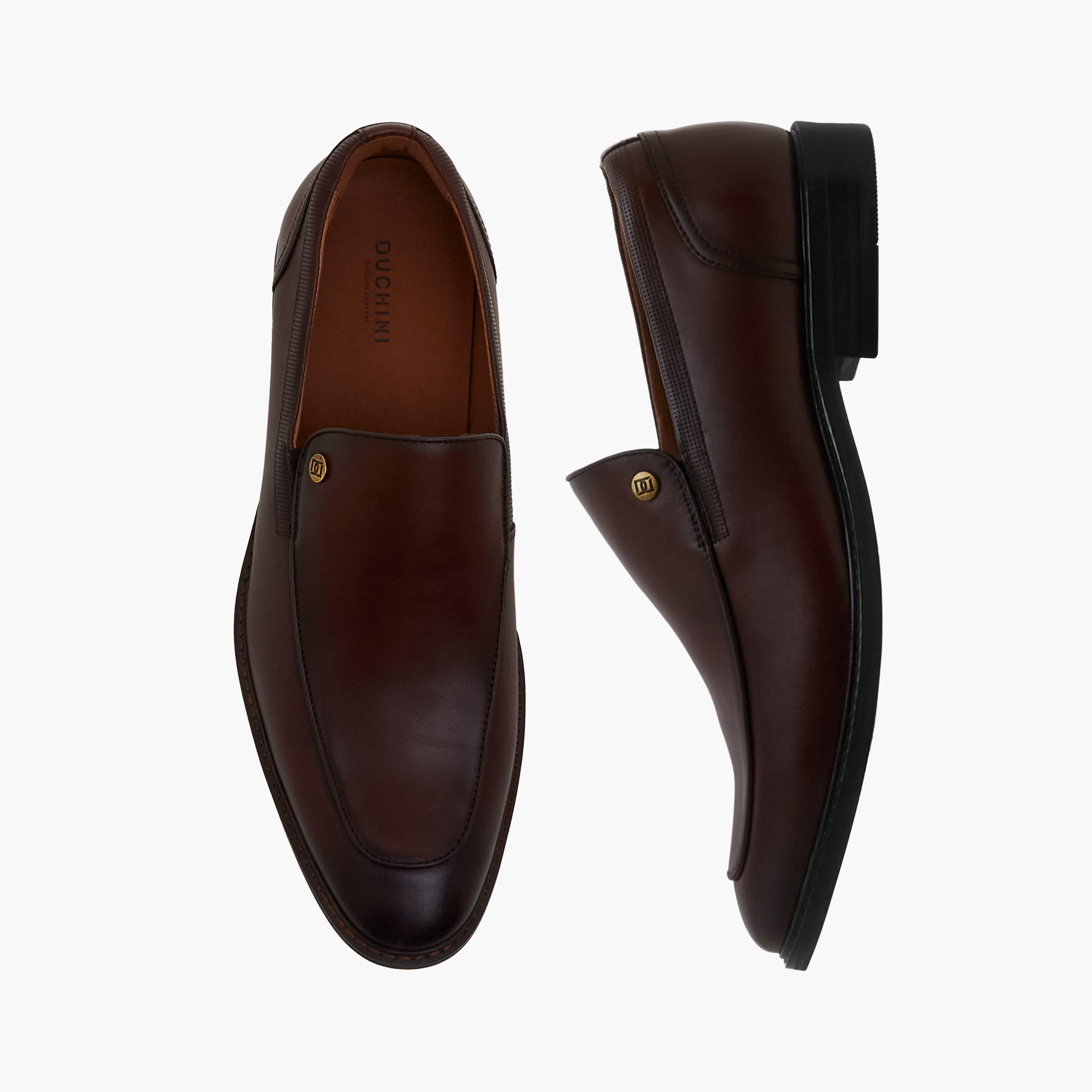 Duchini Men Slip-On Leather Loafers-men-shoes-loafersandmoccasins-image-1