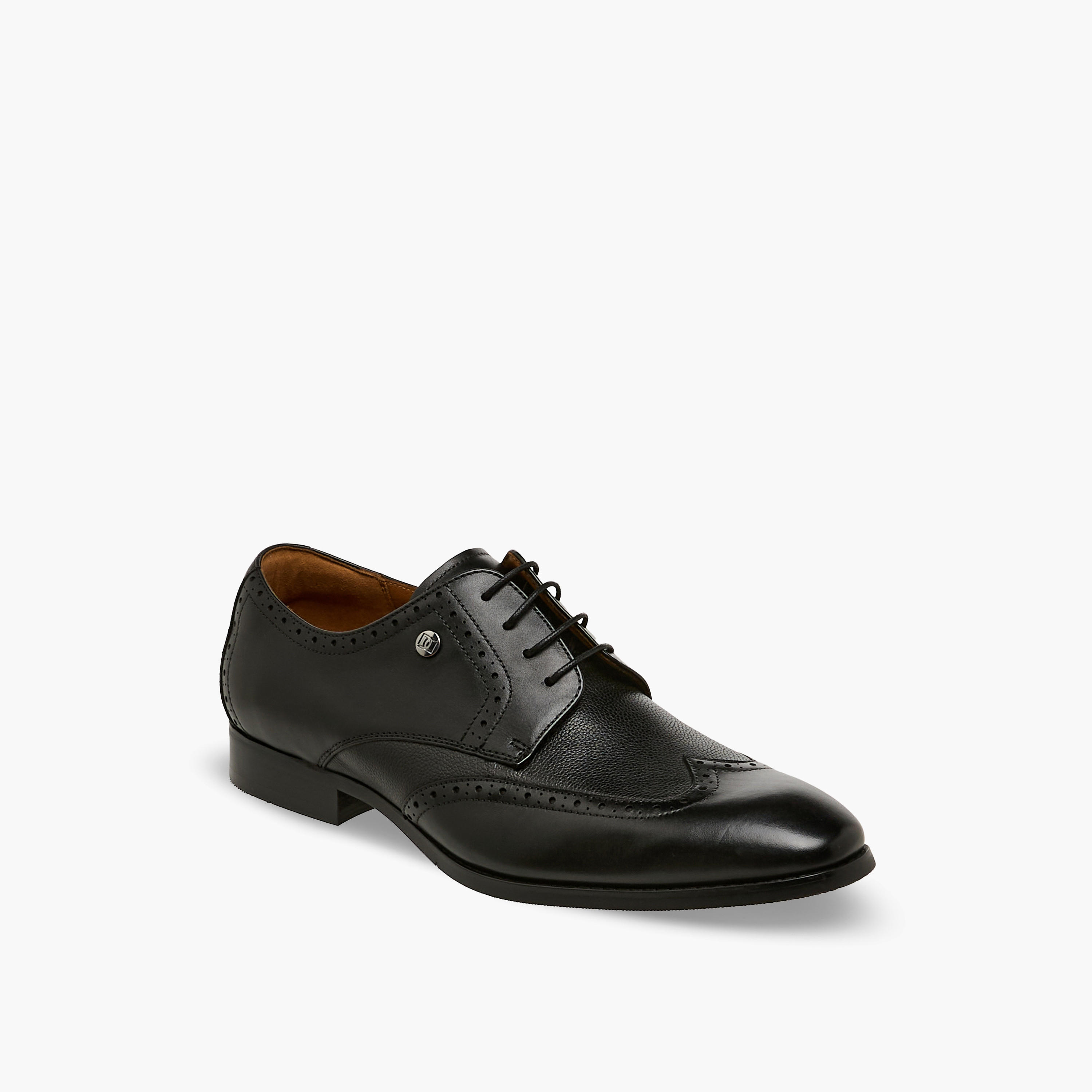 Duchini Men Genuine Leather Lace-Up Derby Shoes-men-shoes-formalshoes-image-2