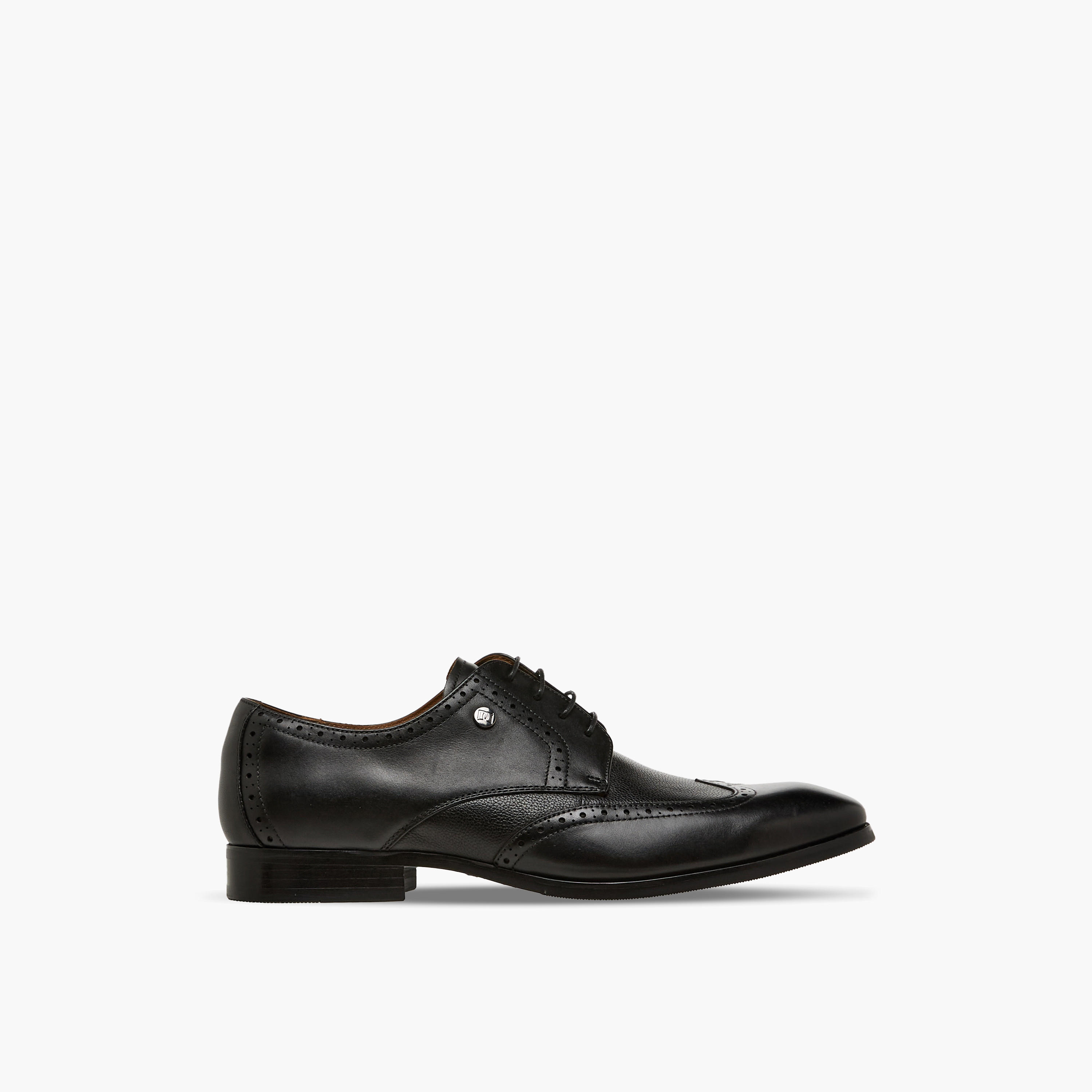 Duchini Men Genuine Leather Lace-Up Derby Shoes-men-shoes-formalshoes-image-3