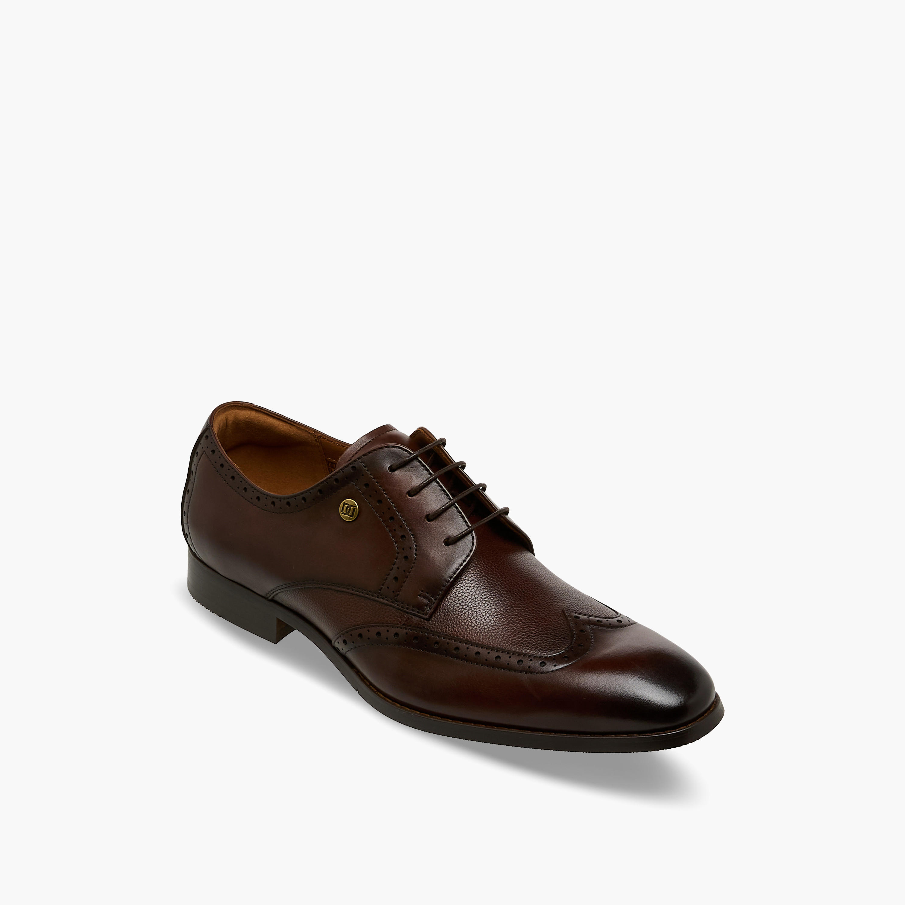 Duchini Men Genuine Leather Lace-Up Derby Shoes-men-shoes-formalshoes-image-2