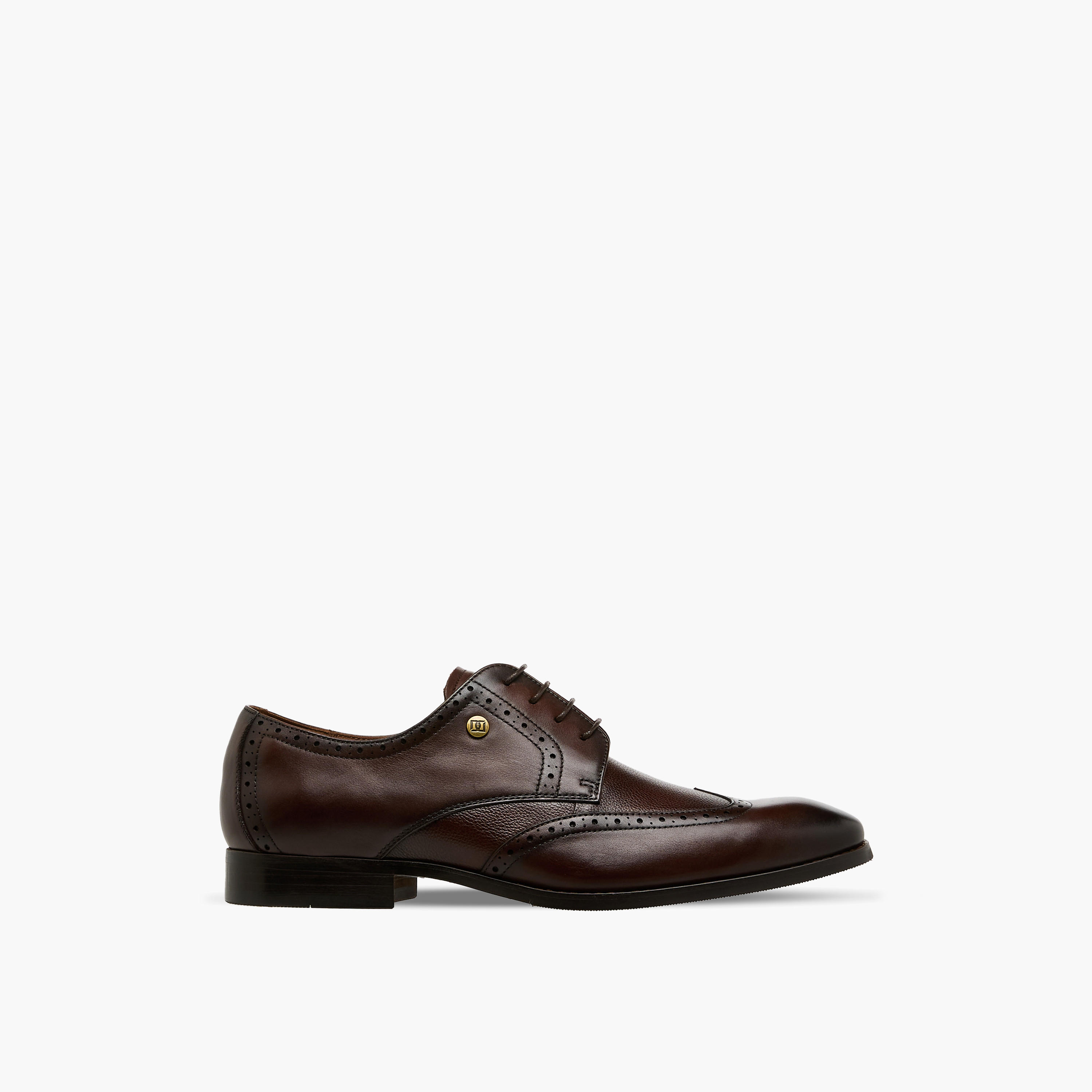 Duchini Men Genuine Leather Lace-Up Derby Shoes-men-shoes-formalshoes-image-3