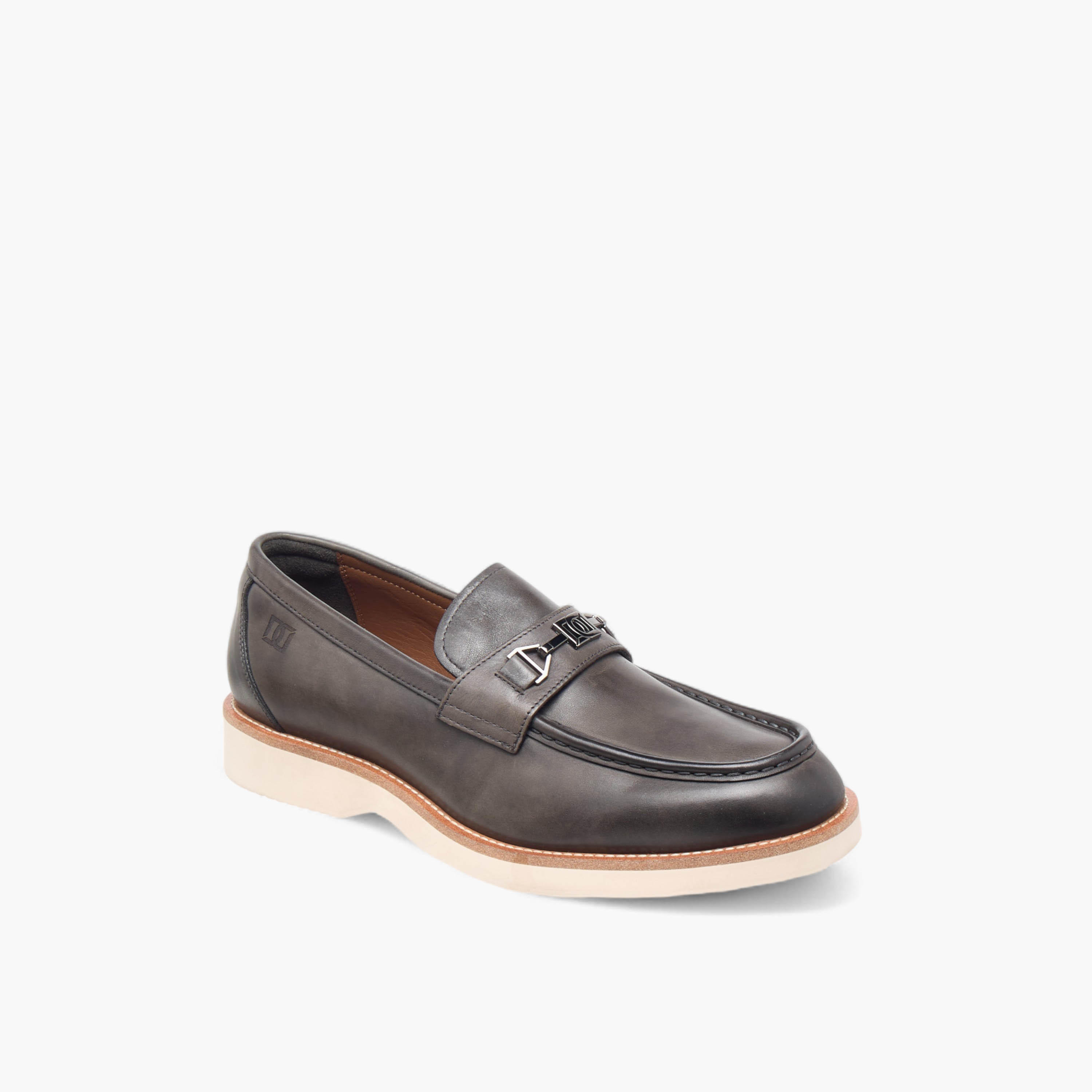 Duchini Men's Solid Slip-On Moccasins with Metal Accent-men-shoes-loafersandmoccasins-image-2
