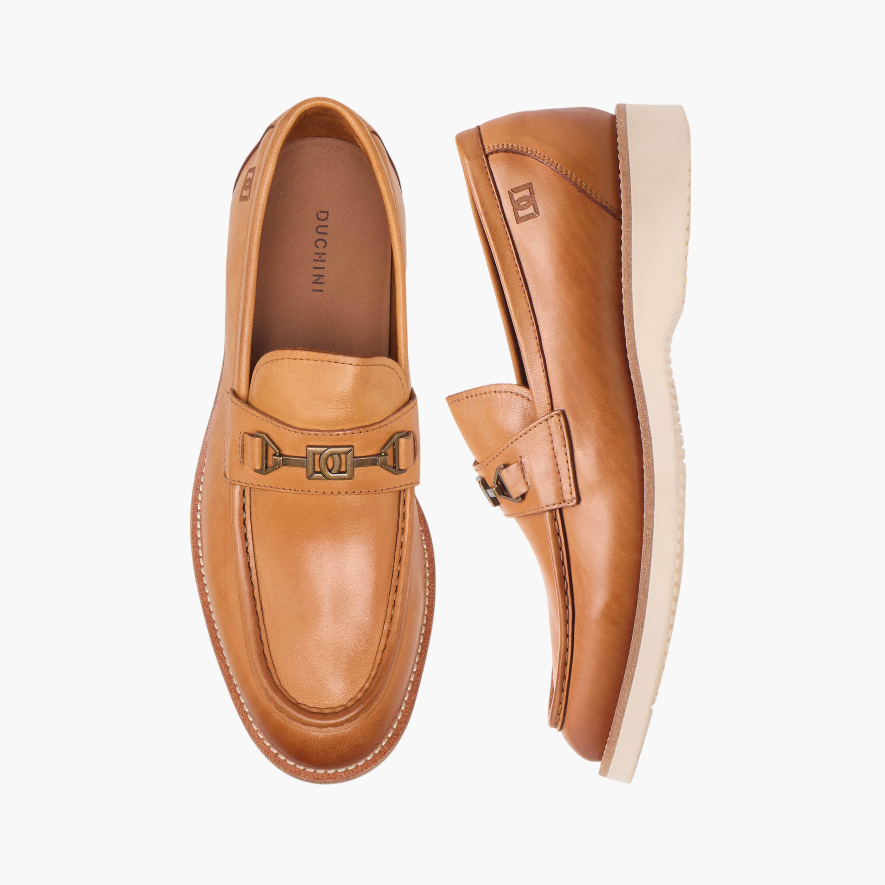Duchini Men's Solid Slip-On Moccasins with Metal Accent-men-shoes-loafersandmoccasins-image-1