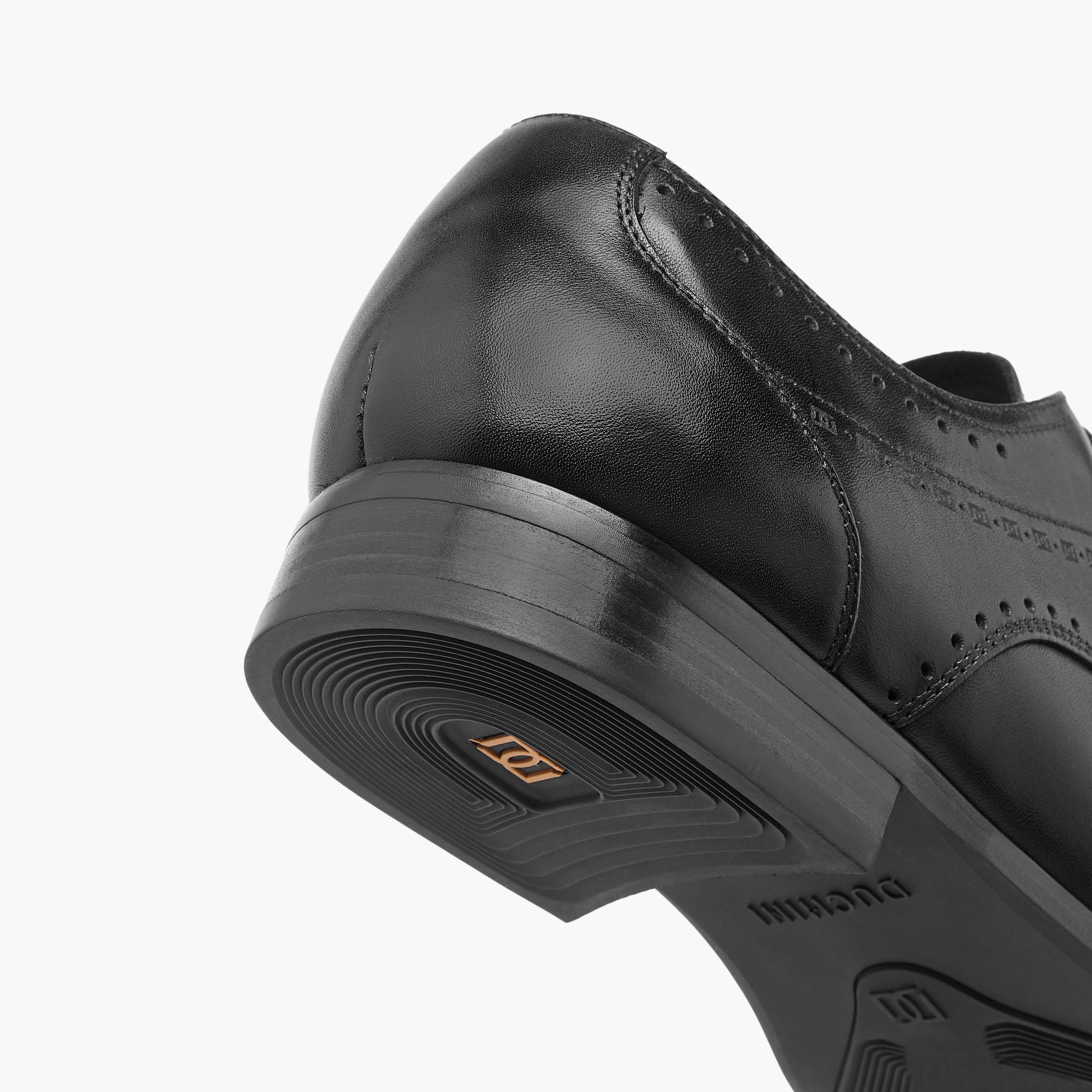 Duchini Men's Leather Cutout Detail Derby Shoes with Lace-Up Closure-men-shoes-formalshoes-image-5