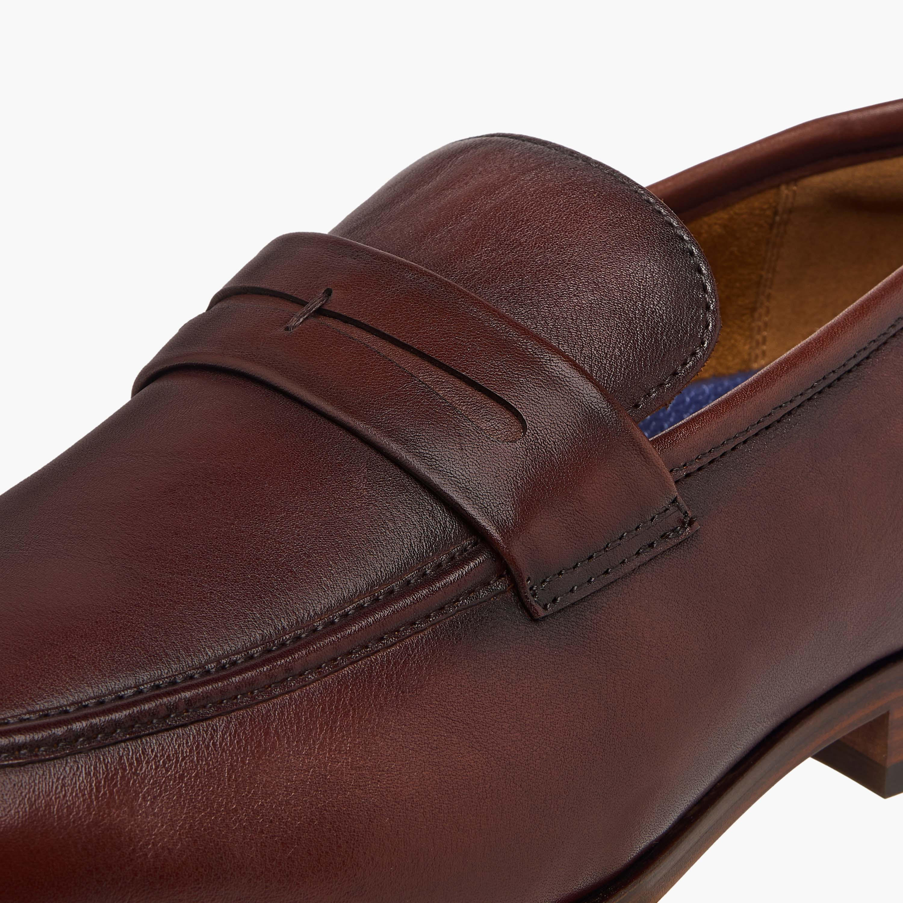 Duchini Men's Leather Solid Slip-On Loafers-men-shoes-loafersandmoccasins-image-4