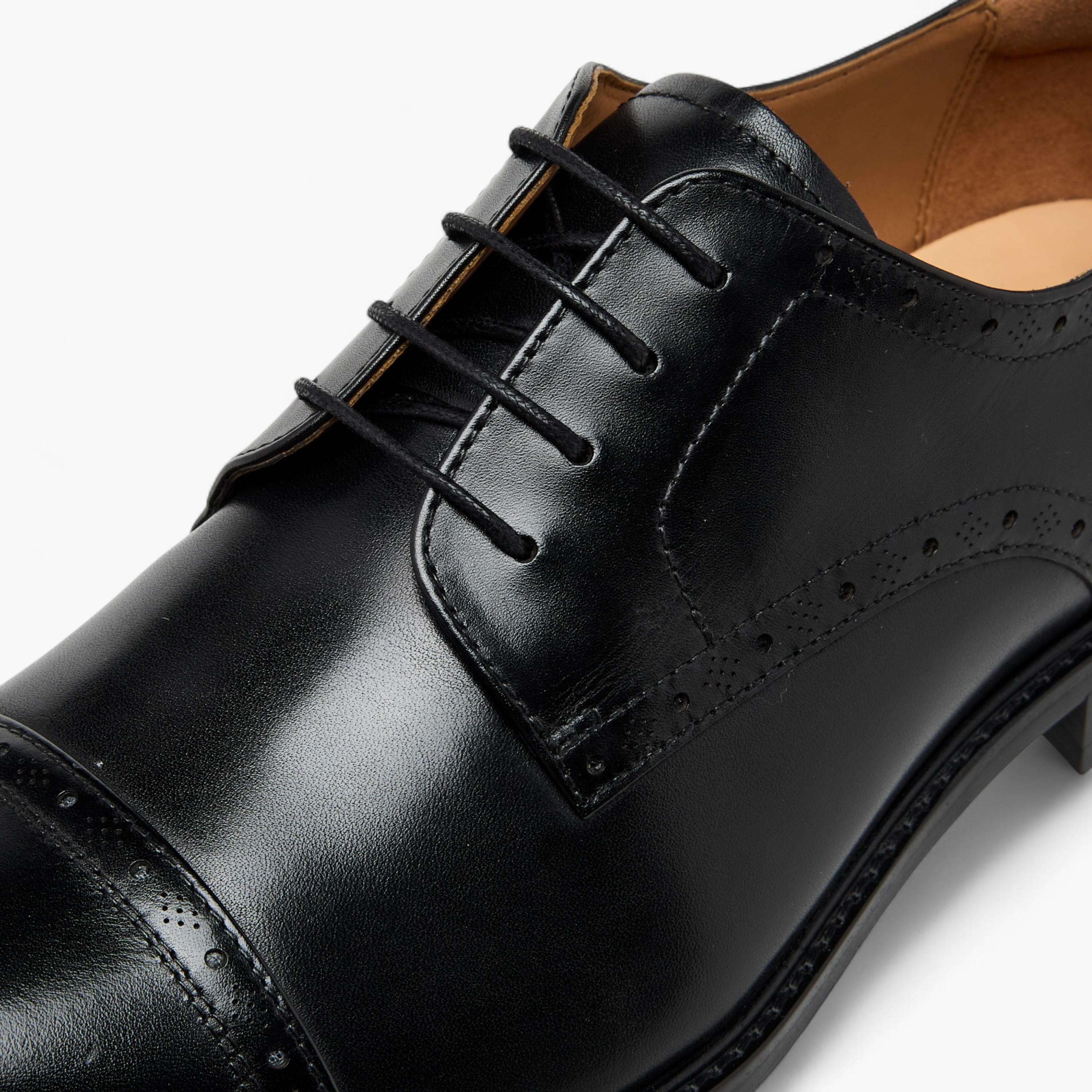 Duchini Men's Solid Lace-Up Derby Shoes-men-shoes-formalshoes-image-4