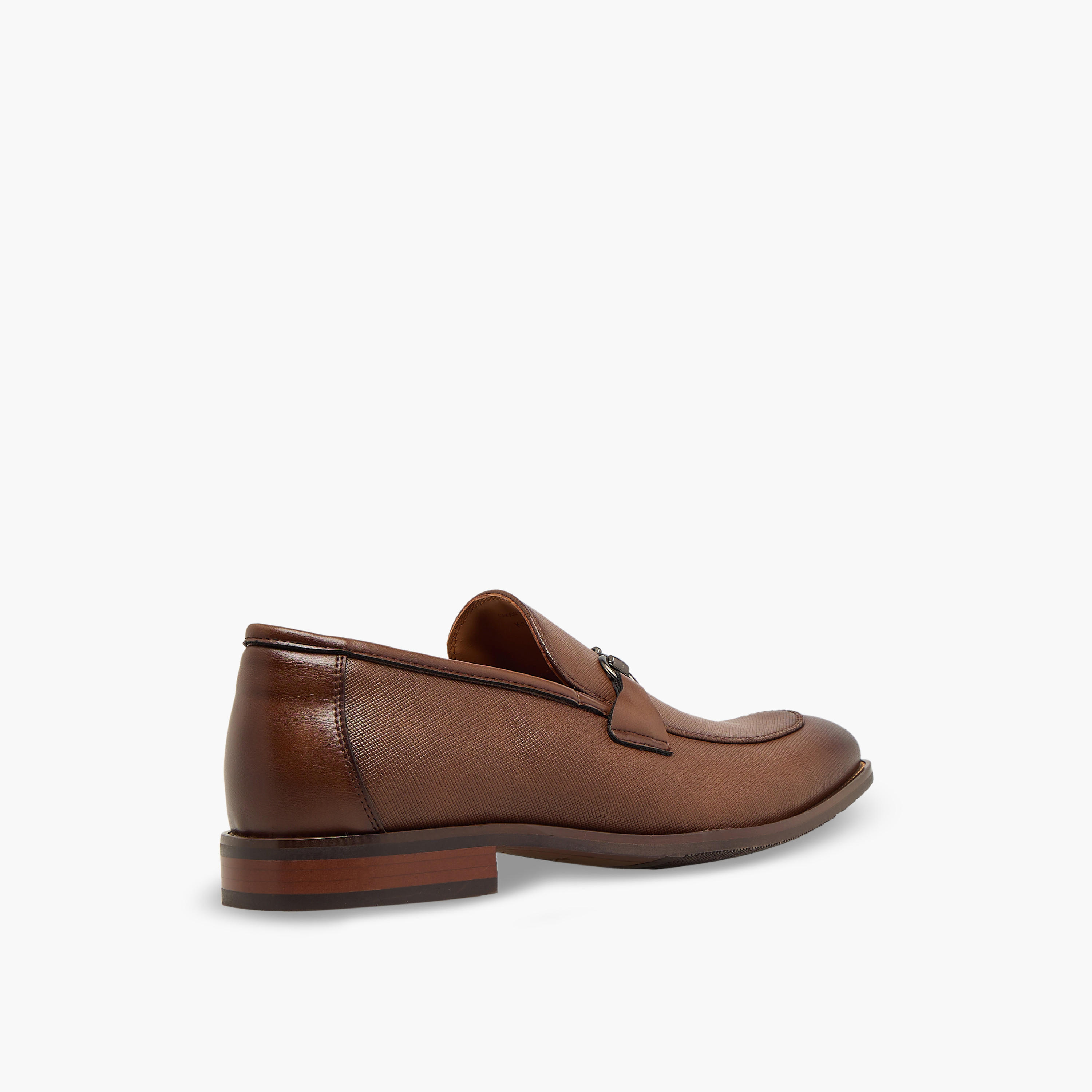 Duchini Men Metal Accent Leather Loafers-men-shoes-formalshoes-image-6