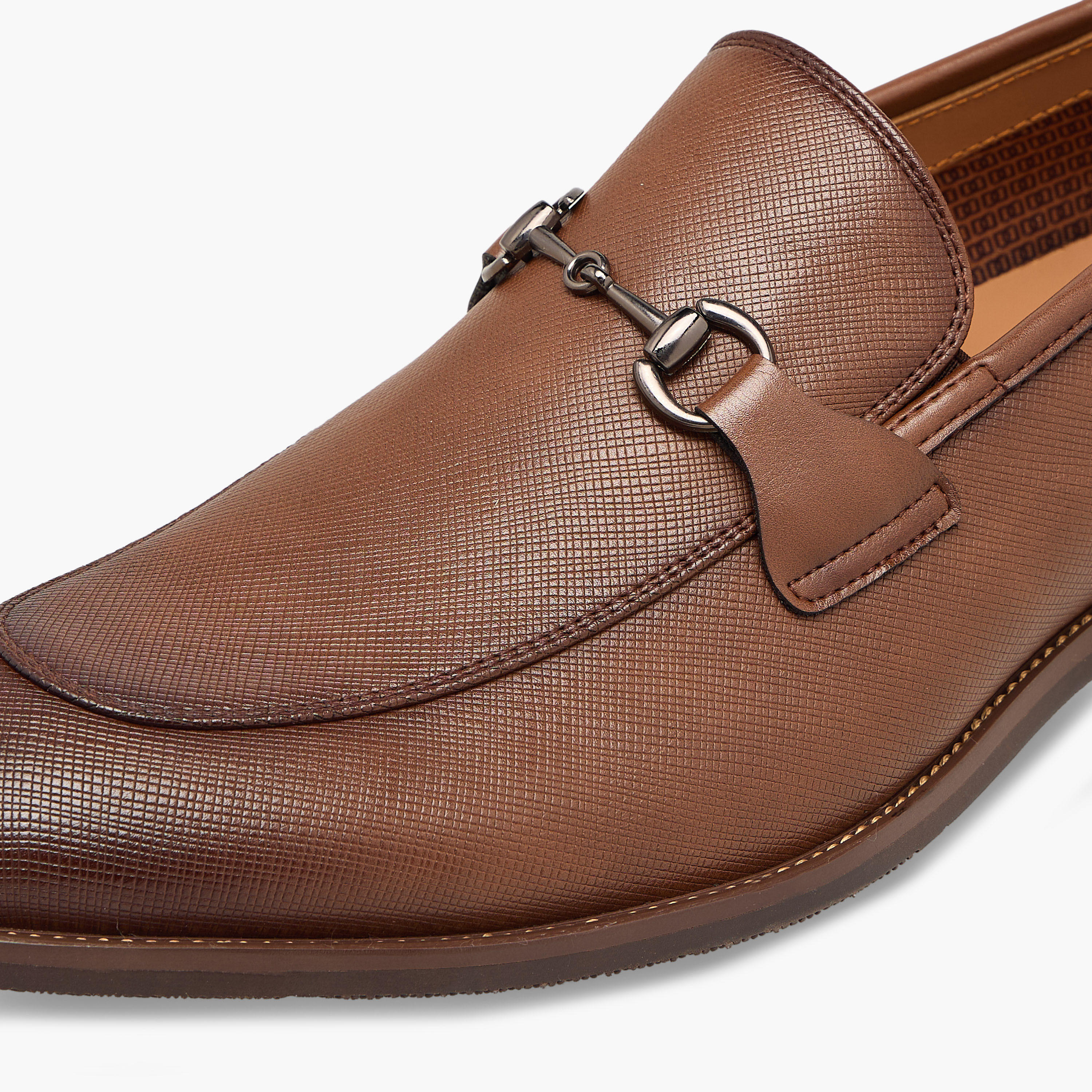 Duchini Men Metal Accent Leather Loafers-men-shoes-formalshoes-image-7