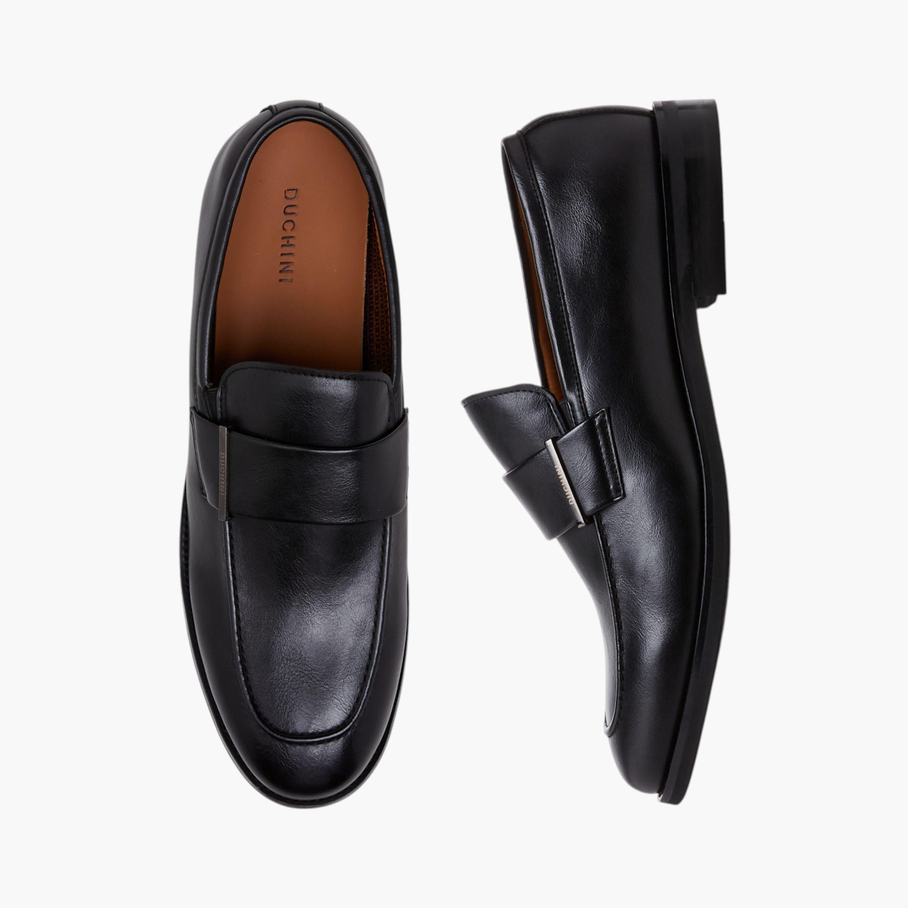 Duchini Men Slip-On Leather Loafers-men-shoes-loafersandmoccasins-image-1