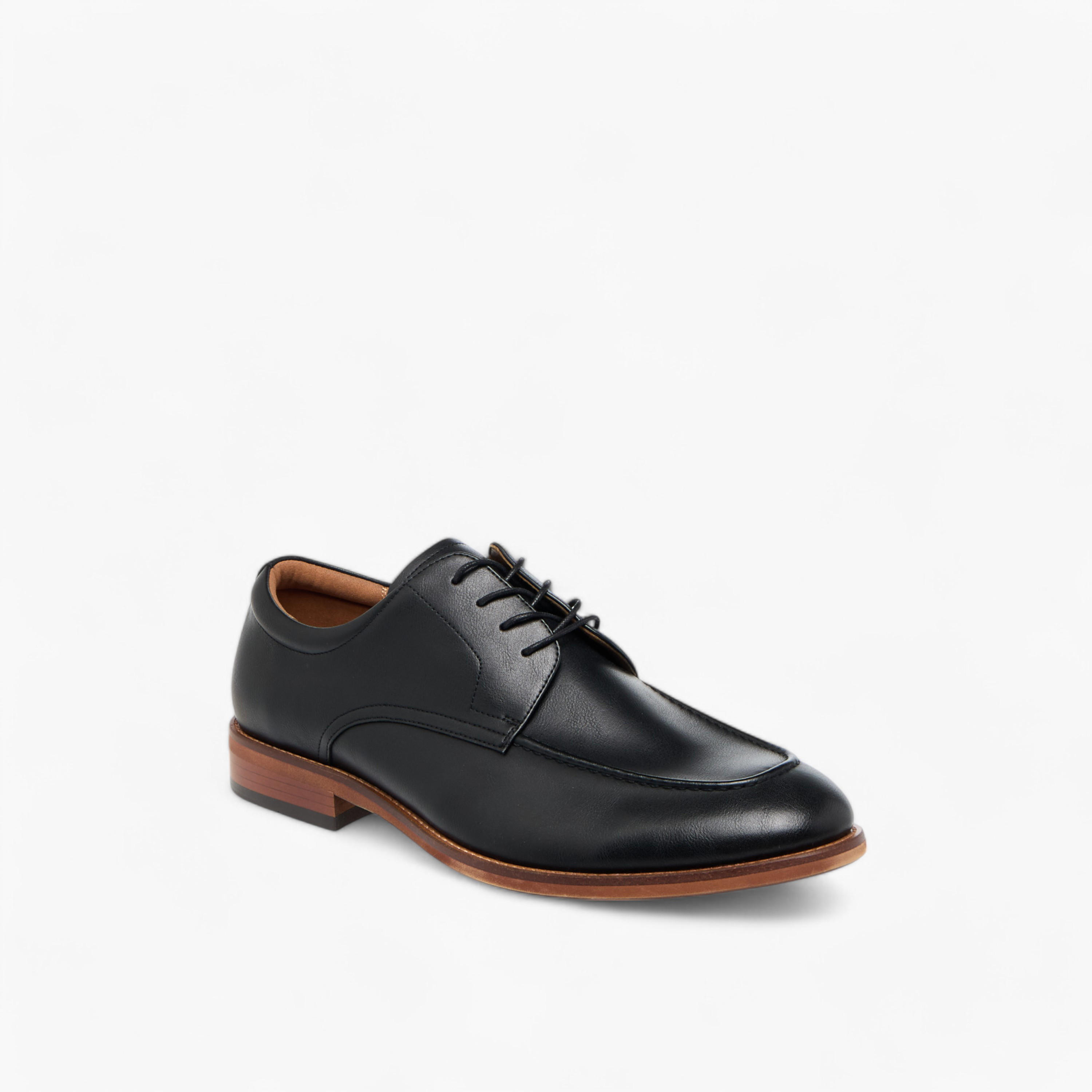 Duchini Men's Solid Derby Shoes with Lace-Up Closure-men-shoes-formalshoes-image-2
