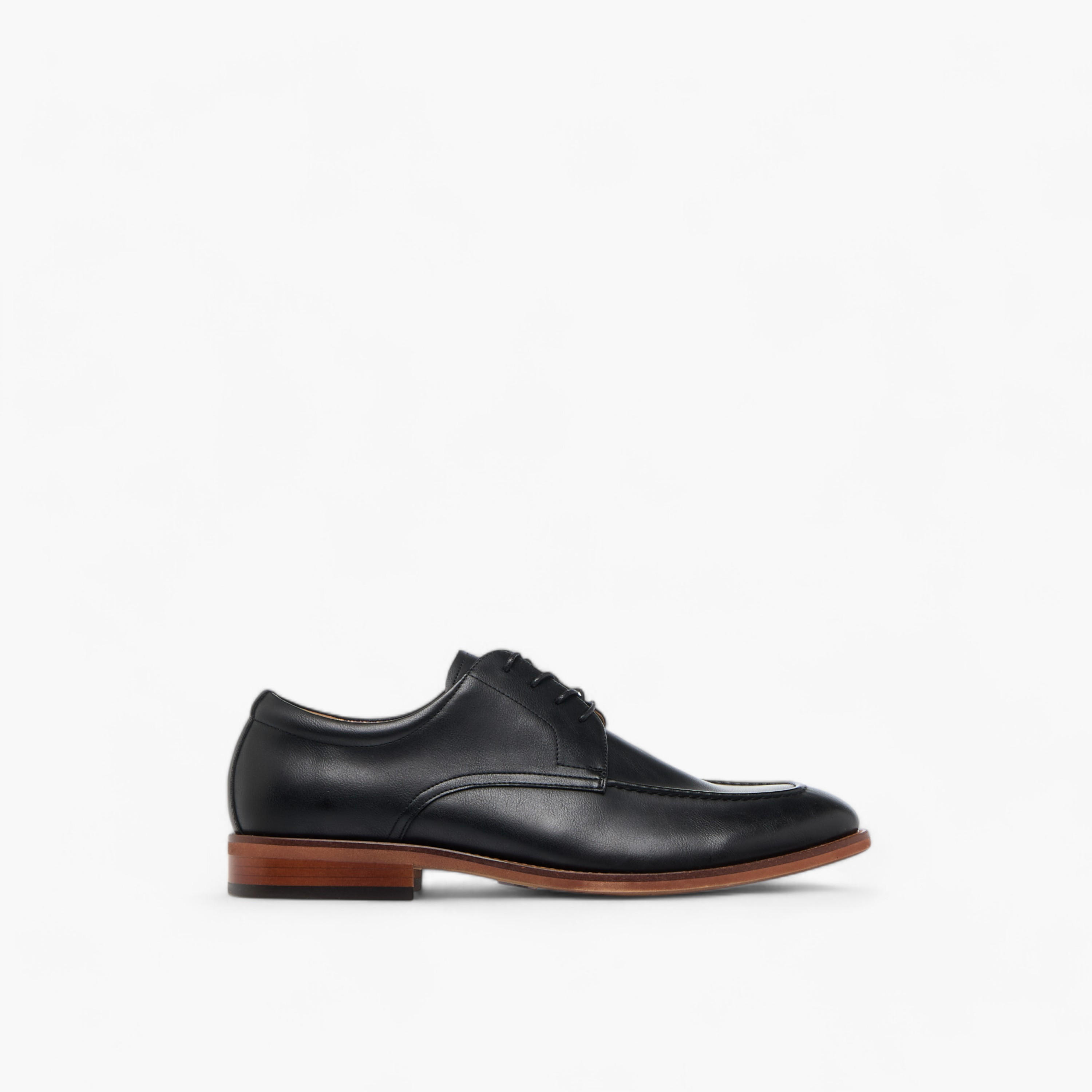 Duchini Men's Solid Derby Shoes with Lace-Up Closure-men-shoes-formalshoes-image-3