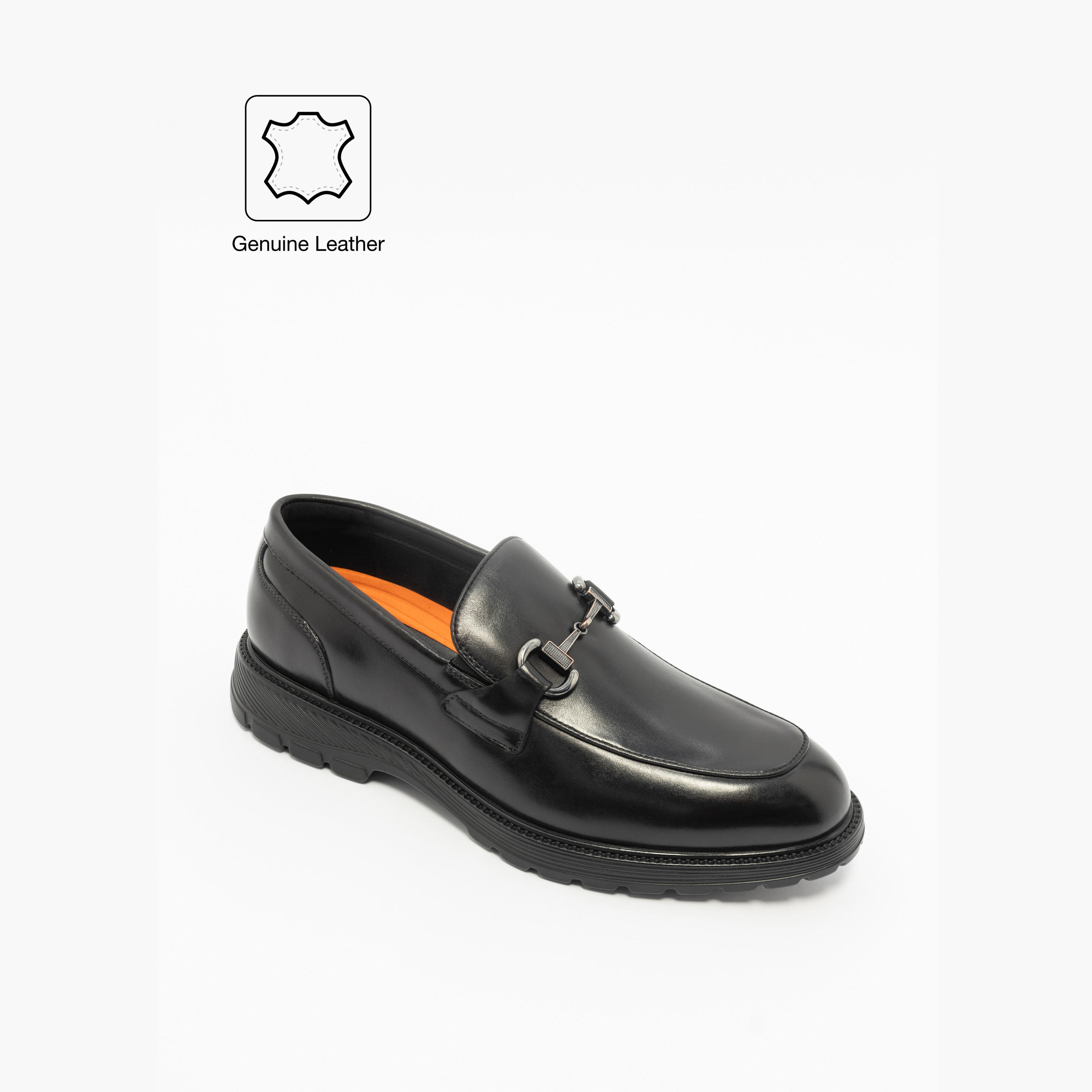 Le Confort Leather Solid Metal Accent Loafers-men-shoes-loafersandmoccasins-image-2