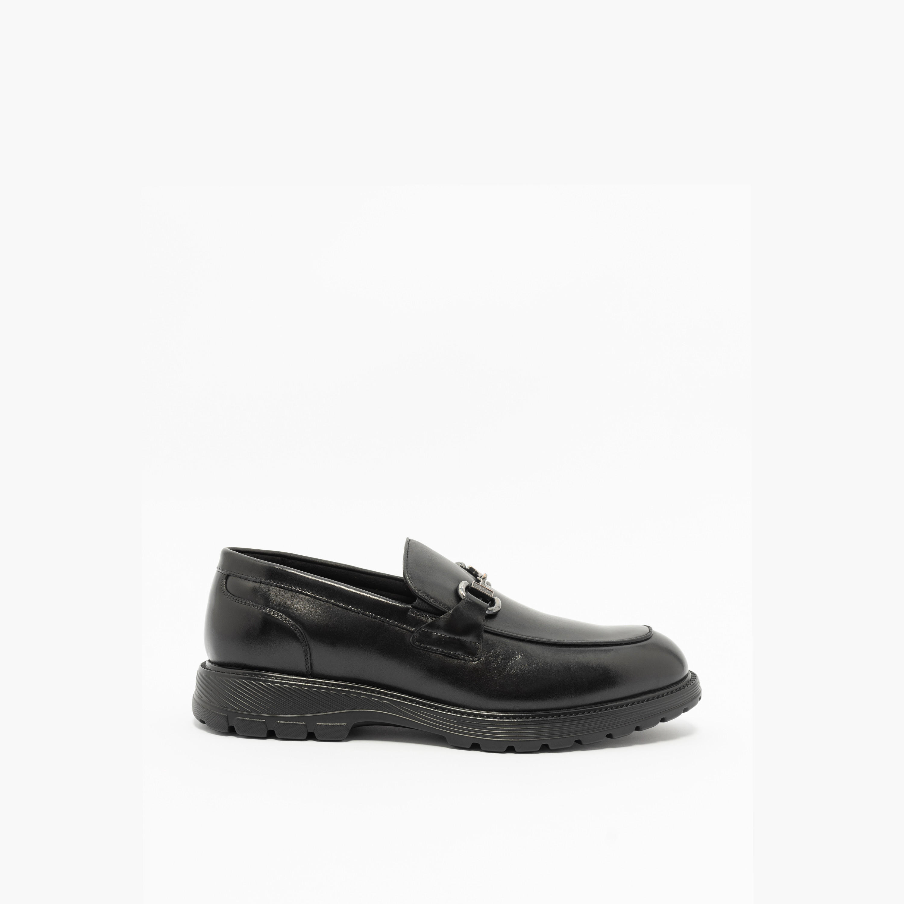 Le Confort Leather Solid Metal Accent Loafers-men-shoes-loafersandmoccasins-image-3