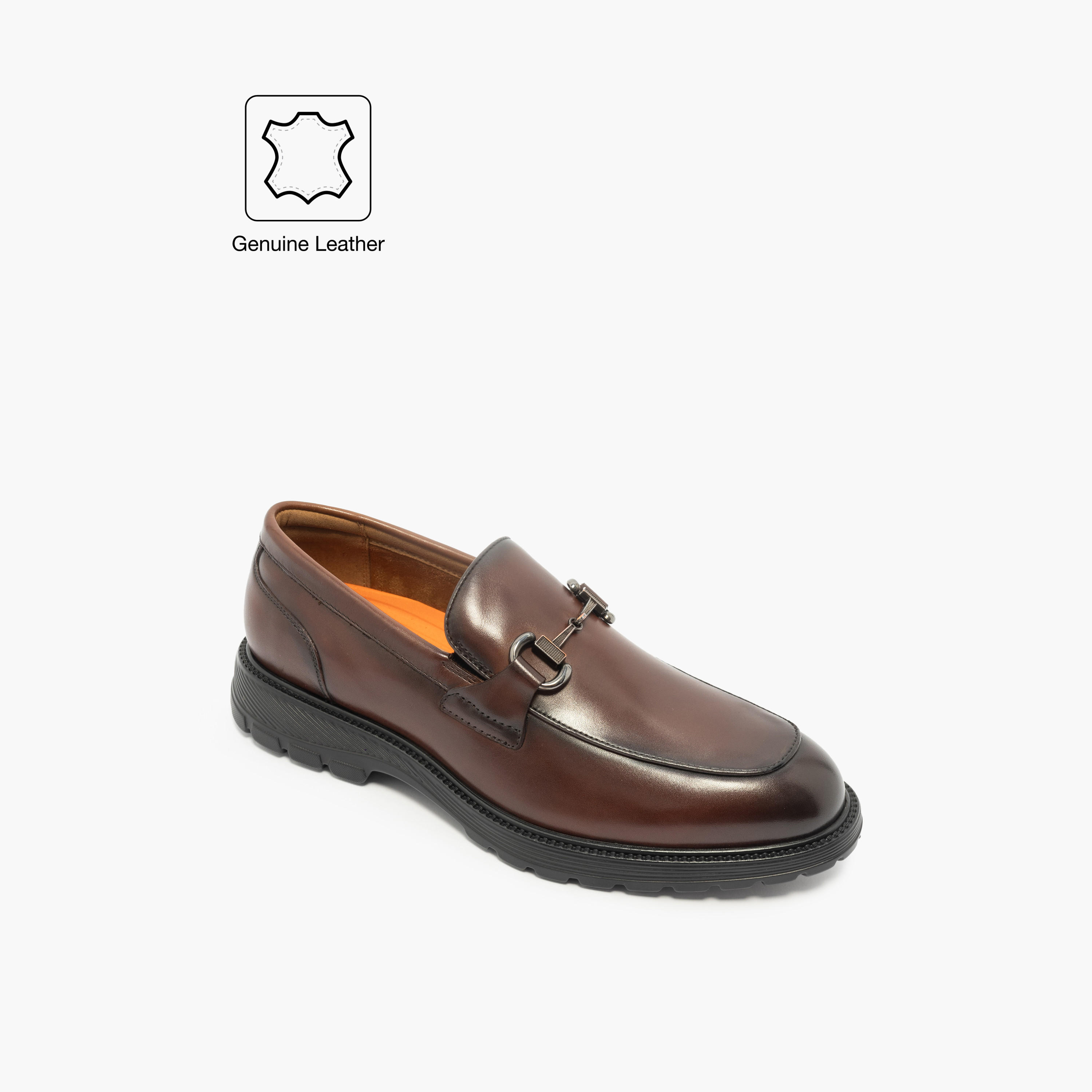 Le Confort Leather Solid Metal Accent Loafers-men-shoes-loafersandmoccasins-image-2