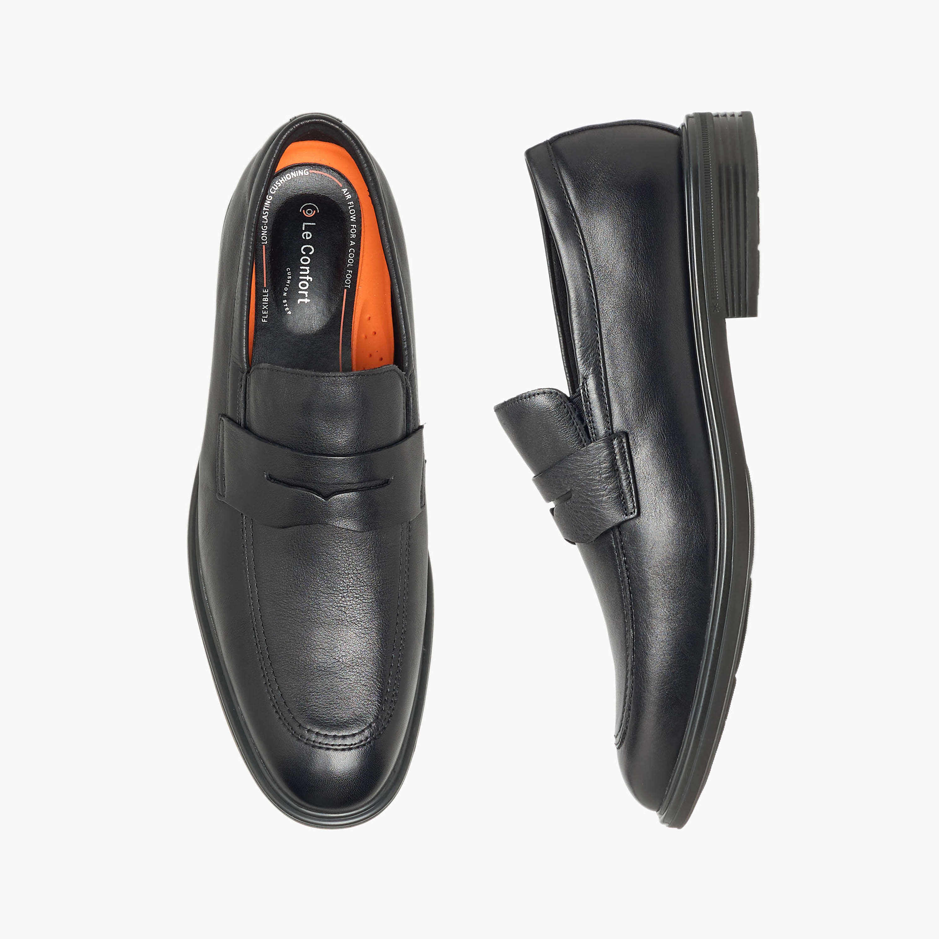Le Confort Men Genuine Leather Slip-On Loafers-men-shoes-loafersandmoccasins-image-1