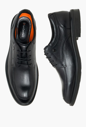 حذاء ديربي جلد برباط للرجال من لو كونفورت-men-shoes-image-1