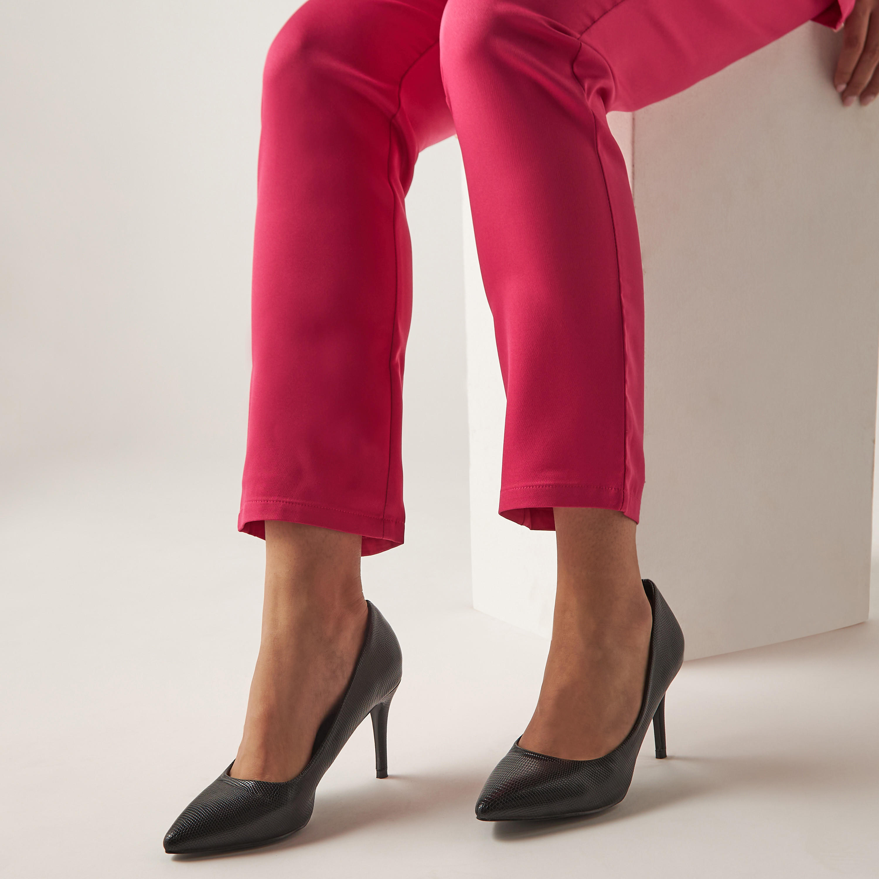 Celeste Women's Solid Slip-On Pumps with Stiletto Heels-women-shoes-heels-image-2