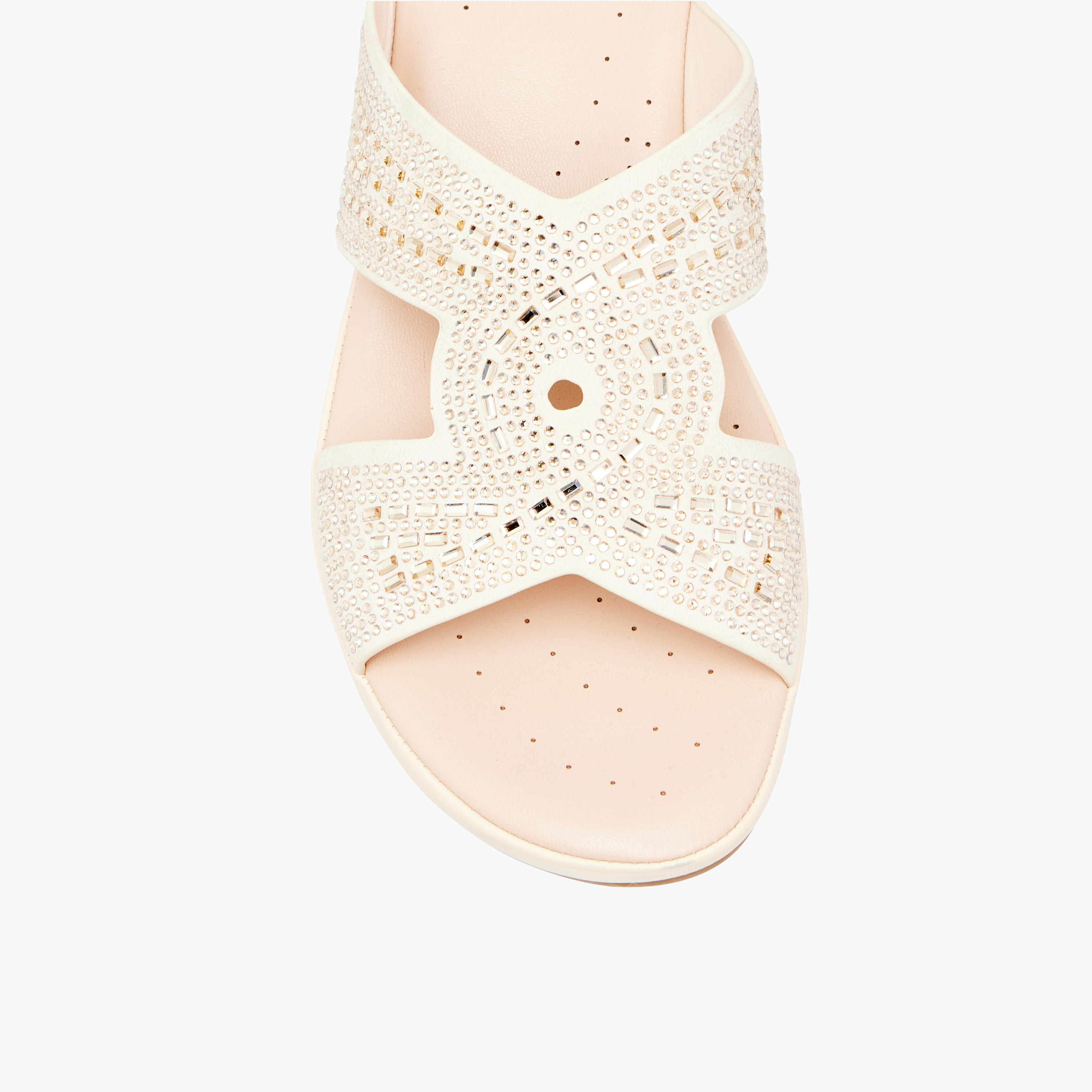 Le Confort Embellished Comfort Slip-On Shoes with Wedge Heels-women-shoes-sandals-heeled-image-4