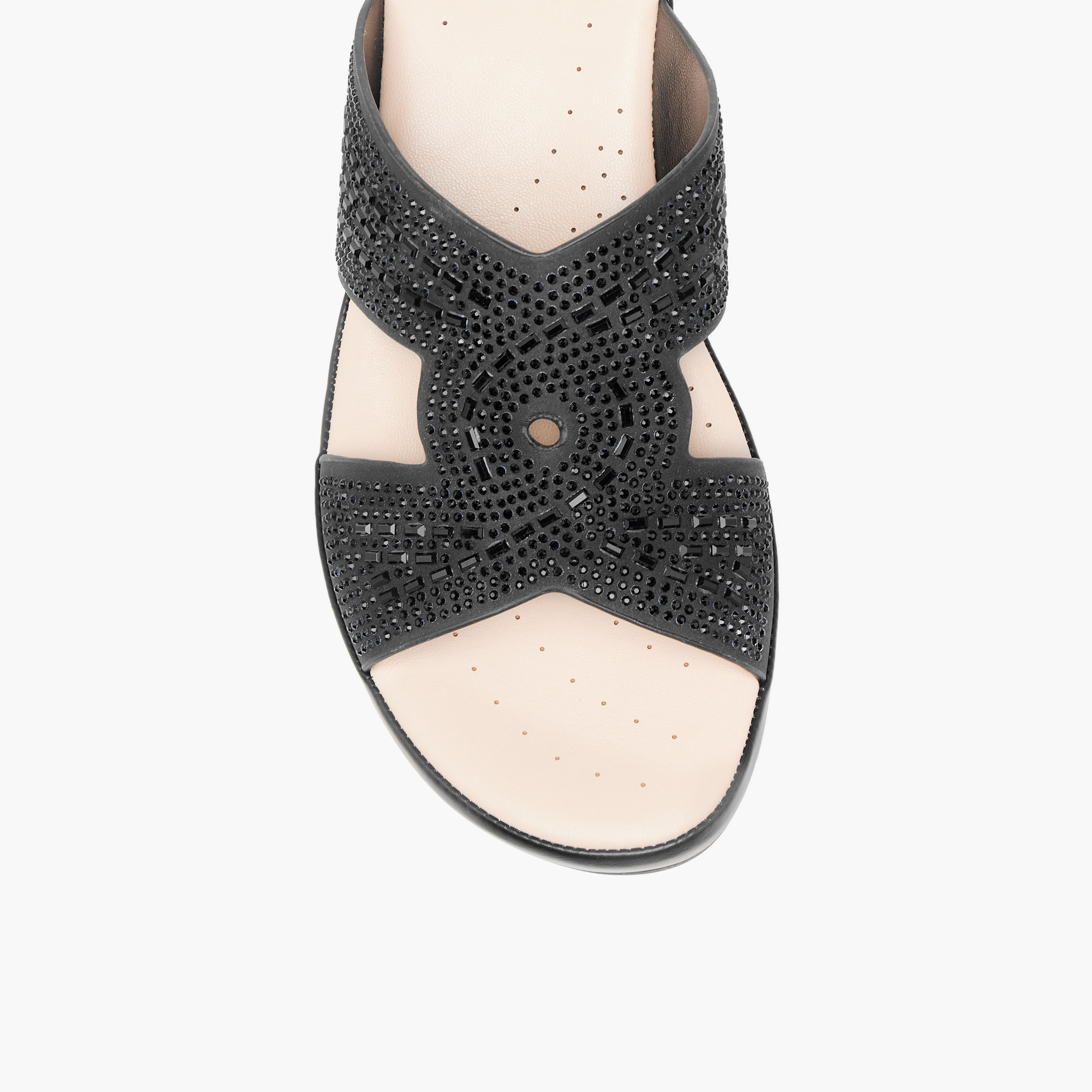 Le Confort Embellished Comfort Slip-On Shoes with Wedge Heels-women-shoes-sandals-heeled-image-4