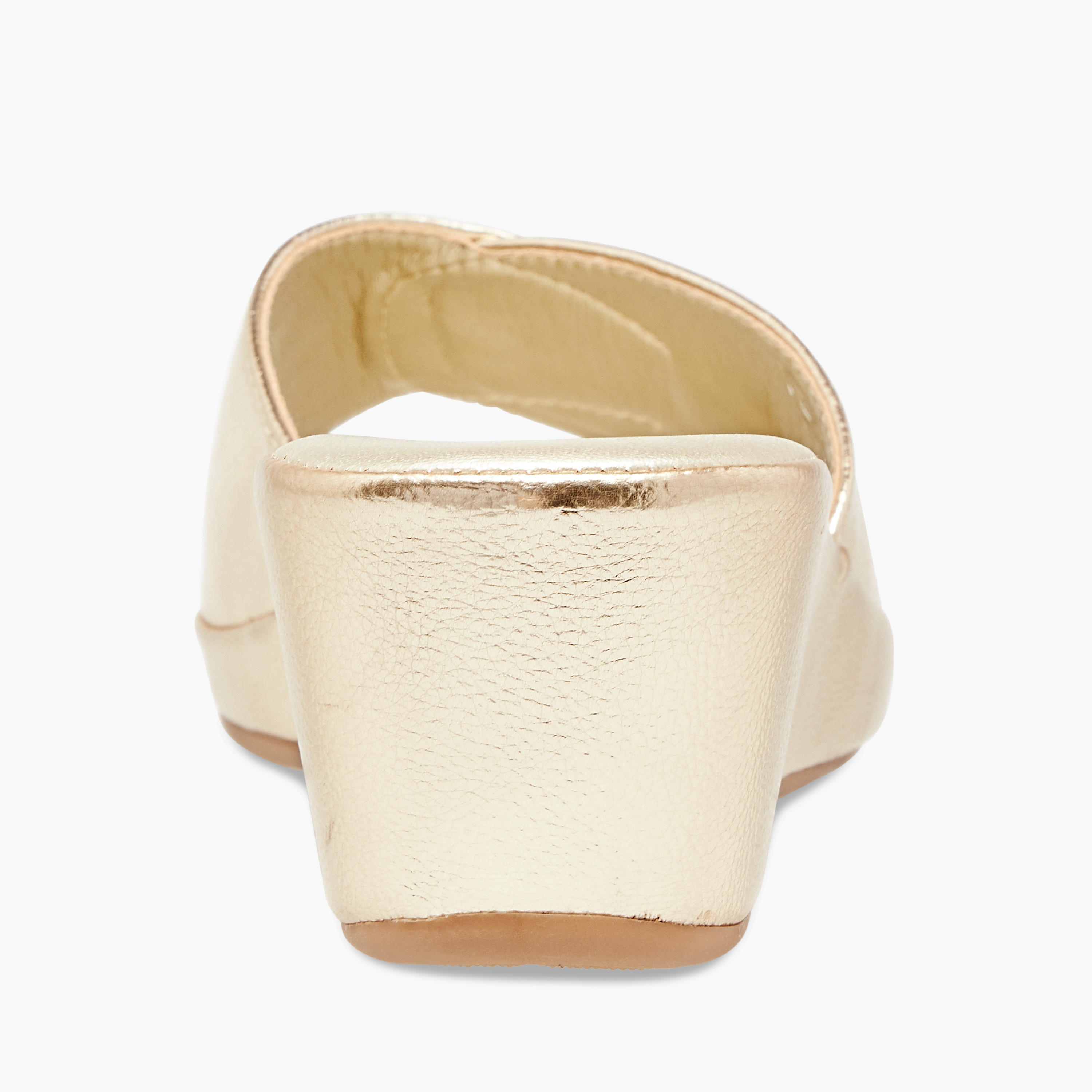 Le Confort Women's Textured Wedge Comfort Sandals with Slip On Closure-women-shoes-sandals-heeled-image-5