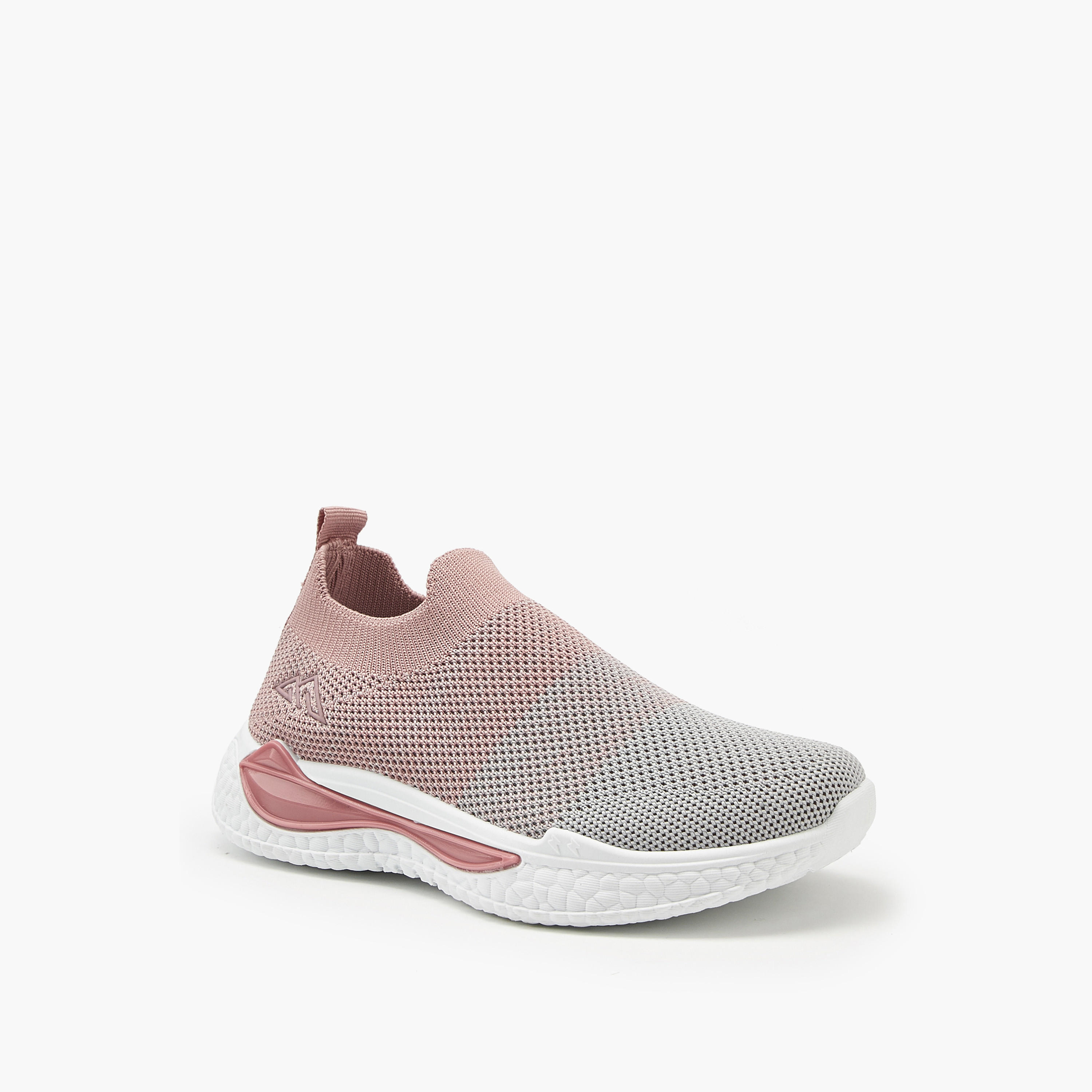 Oaklan by Shoexpress Textured Slip-On Sports Shoes with Pull Tab-girls-shoes-sports-image-1