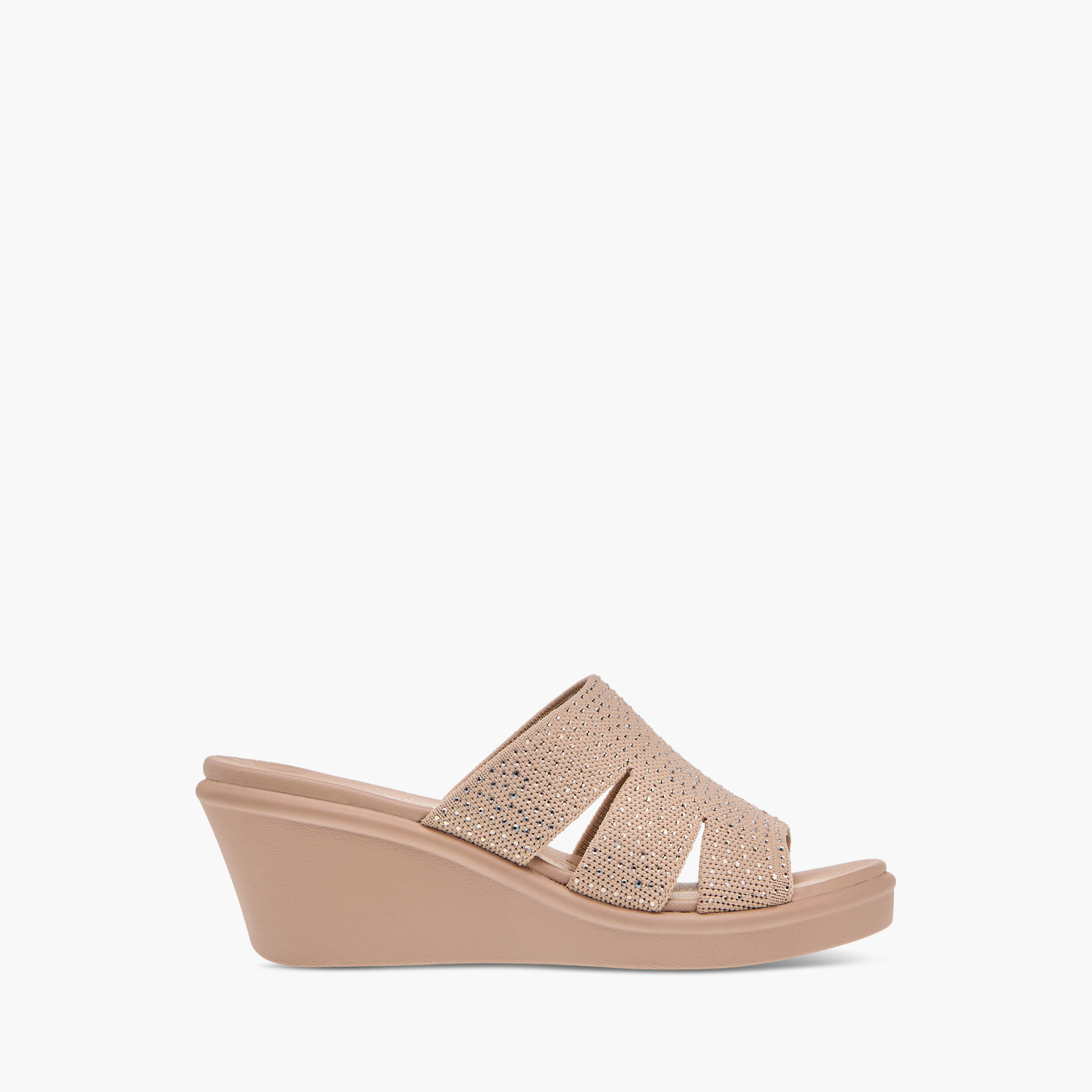 Le Confort Embellished Slip-On Comfort Sandals with Wedge Heels-women-shoes-sandals-heeled-image-3
