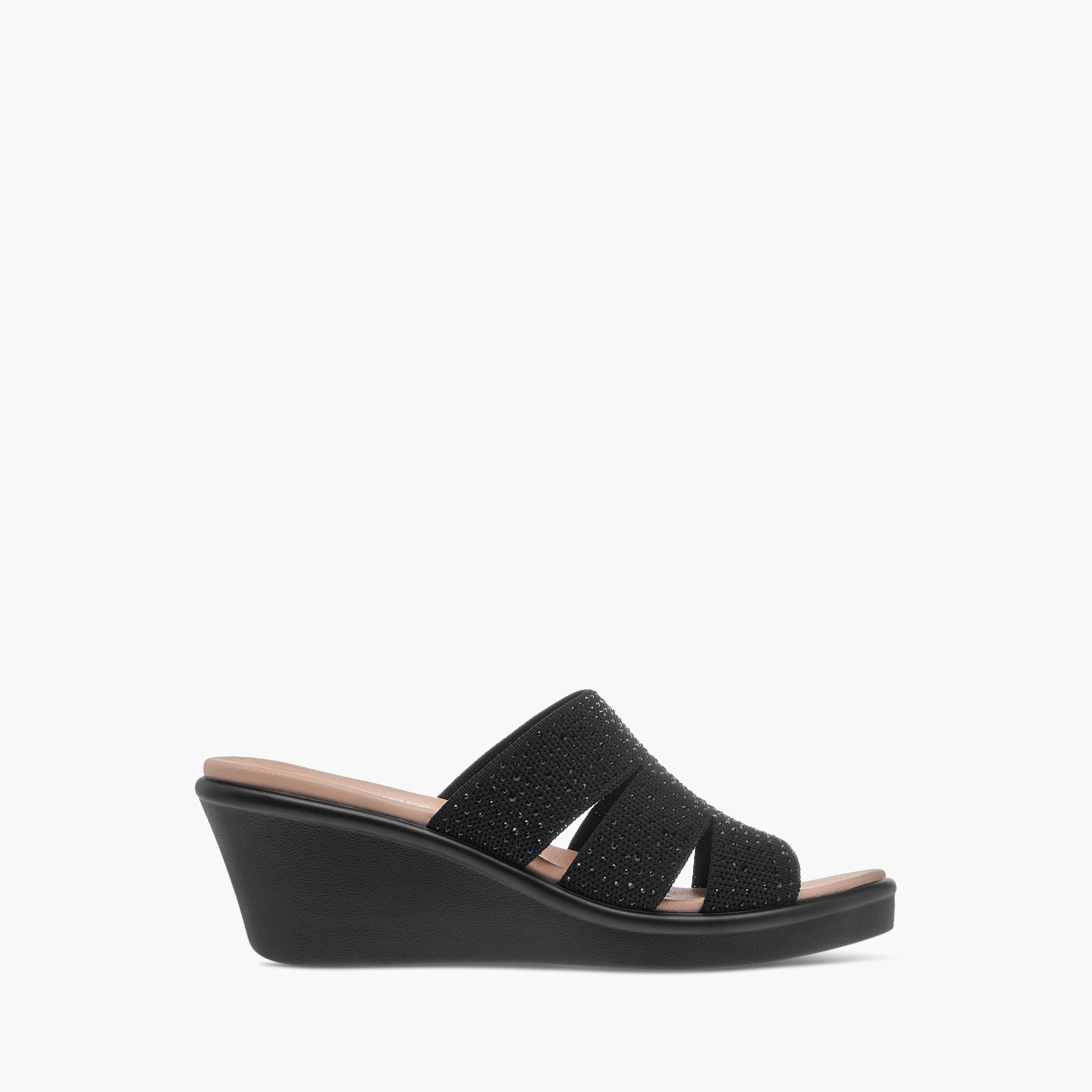Le Confort Embellished Slip-On Comfort Sandals with Wedge Heels-women-shoes-sandals-heeled-image-3