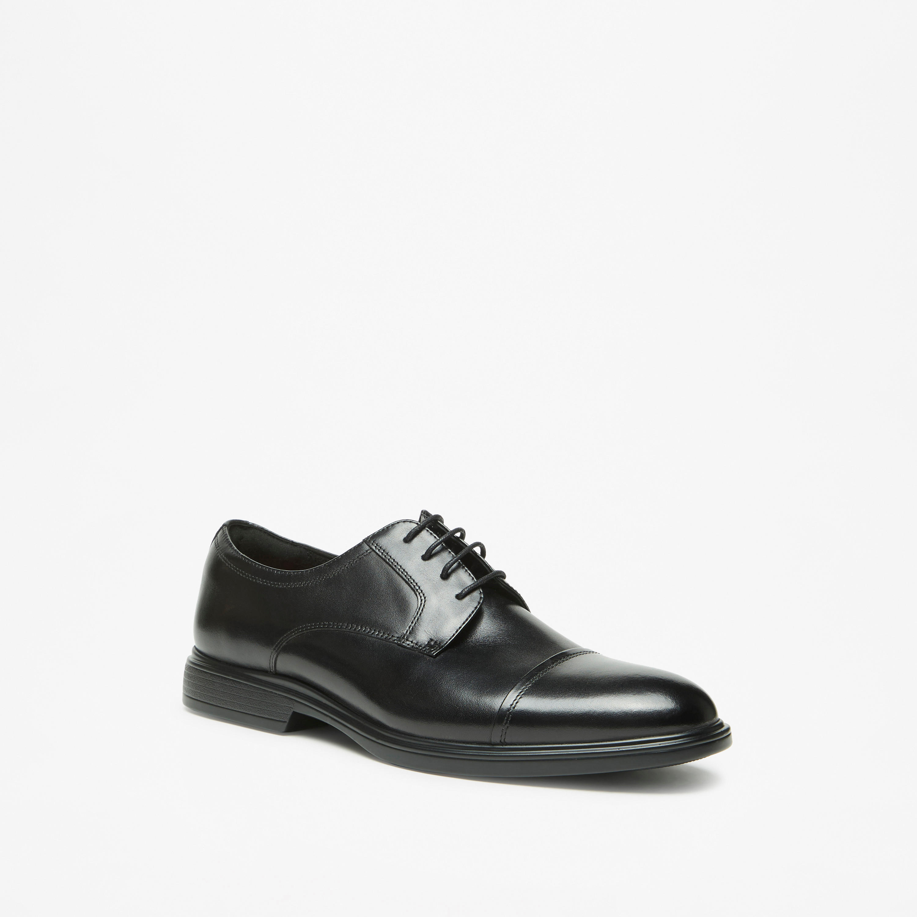 Le Confort Leather Solid Lace-Up Derby Shoes-men-shoes-formalshoes-image-1