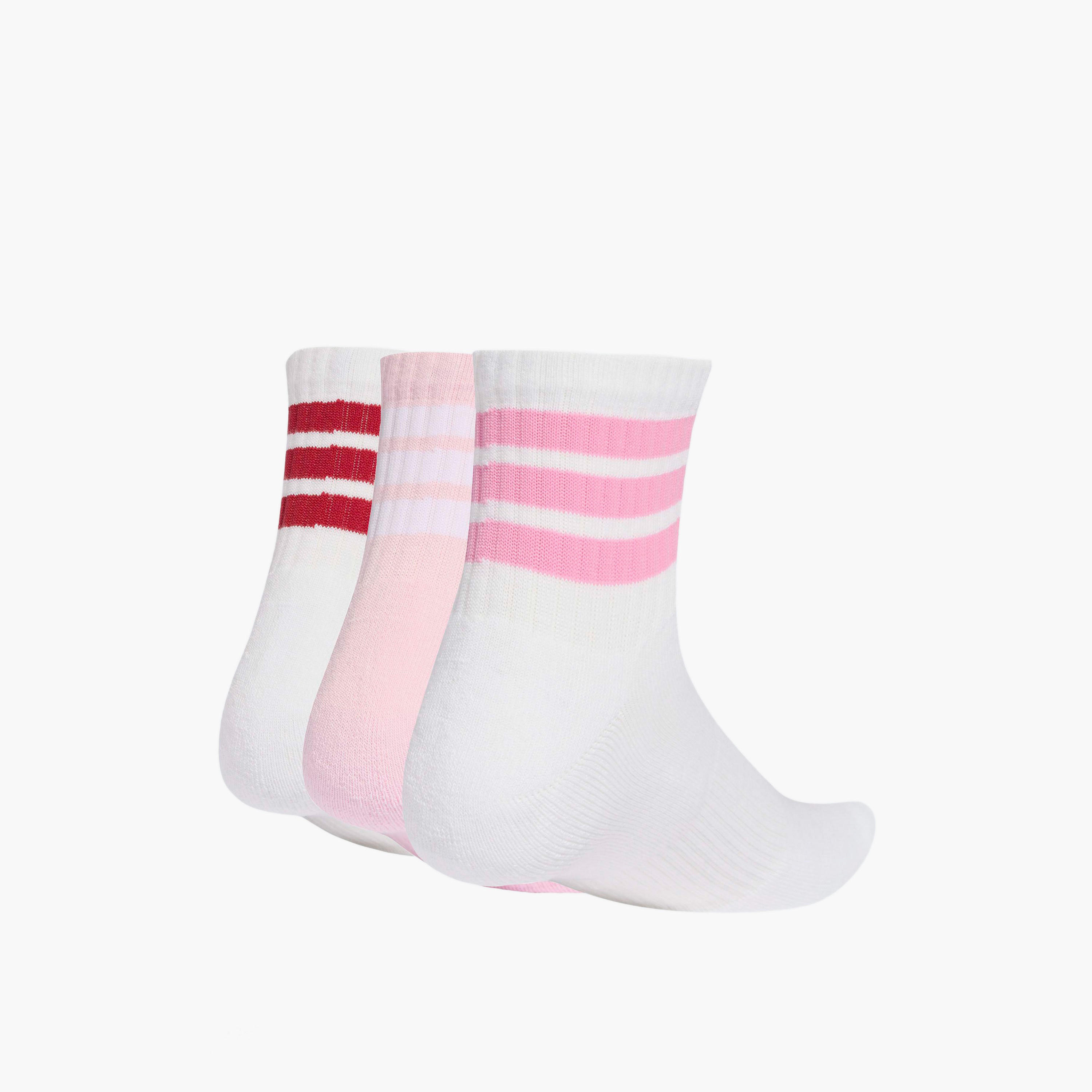 Adidas Men 3 Stripes Mid-Cut Socks Cushioned - Set of 3-men-socks-image-2